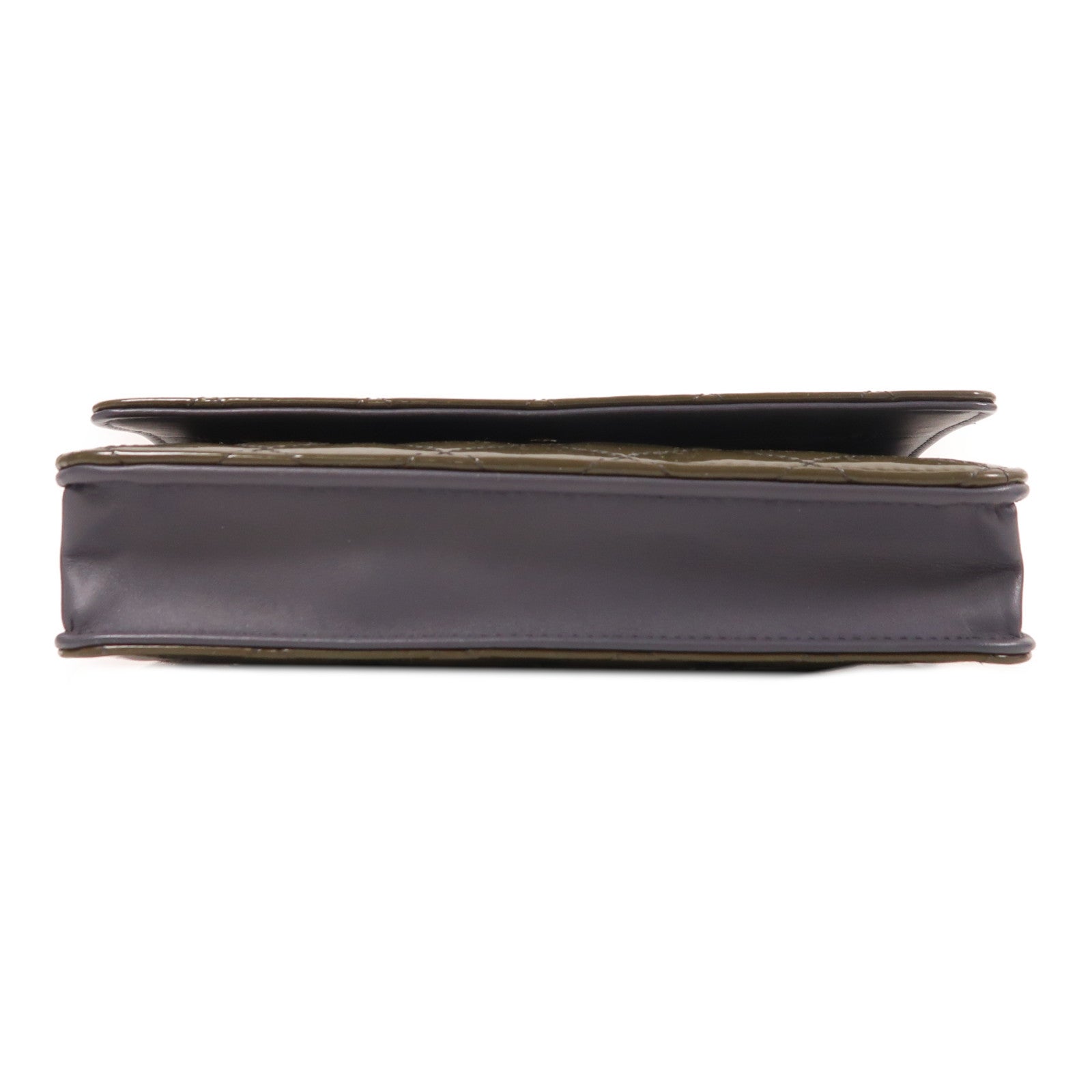 CHANEL 漆皮皮革WOC Wallet On Chain銀扣鏈帶肩背袋