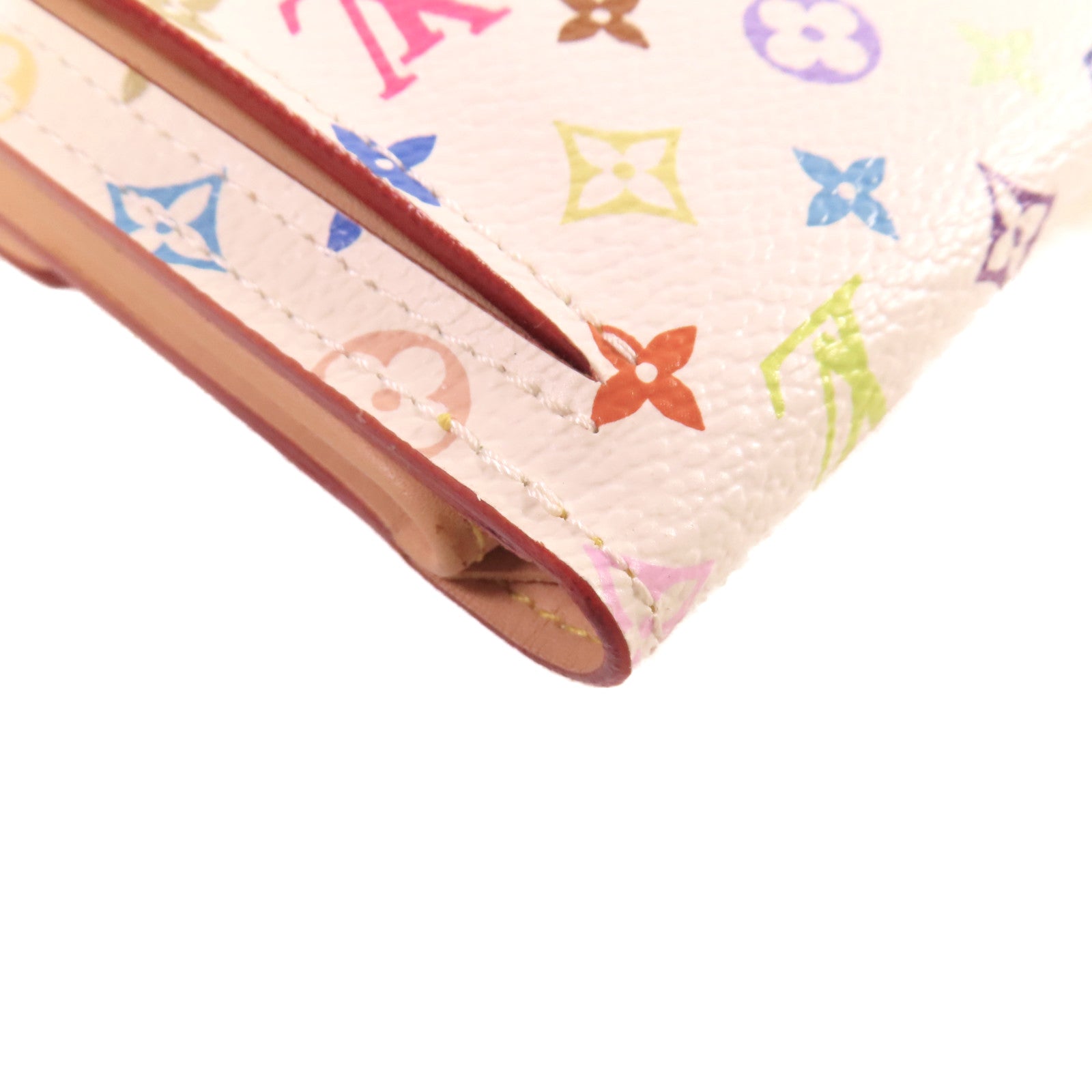 LOUIS VUITTON Monogram Multicolore Koala Short Wallet金扣短錢包白色/彩色