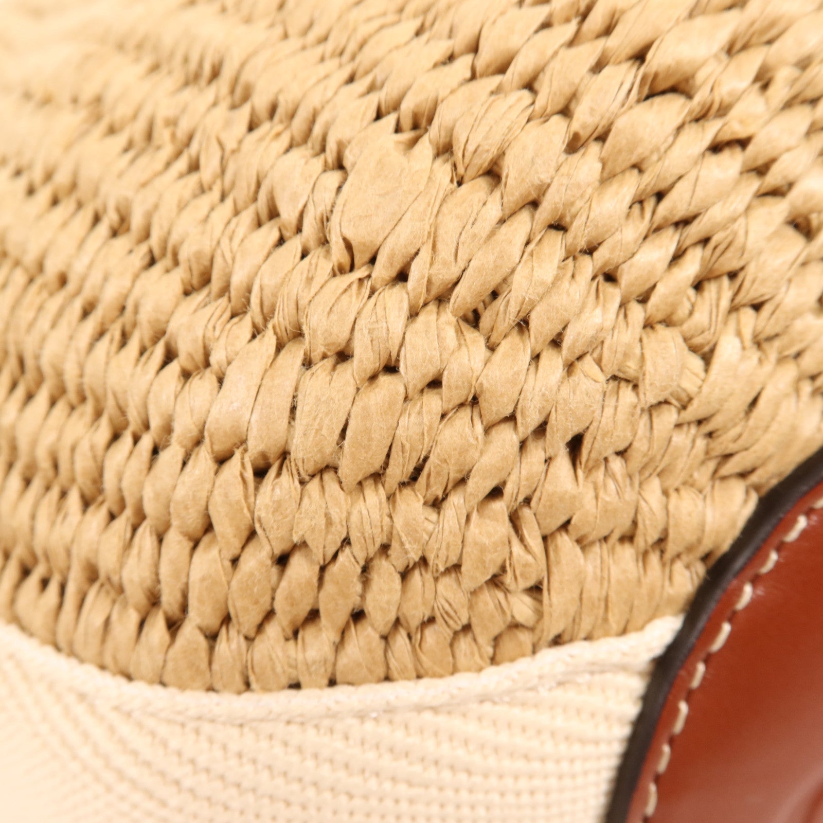 Chloe Raffia Woody Bucket金扣手挽肩背兩用袋