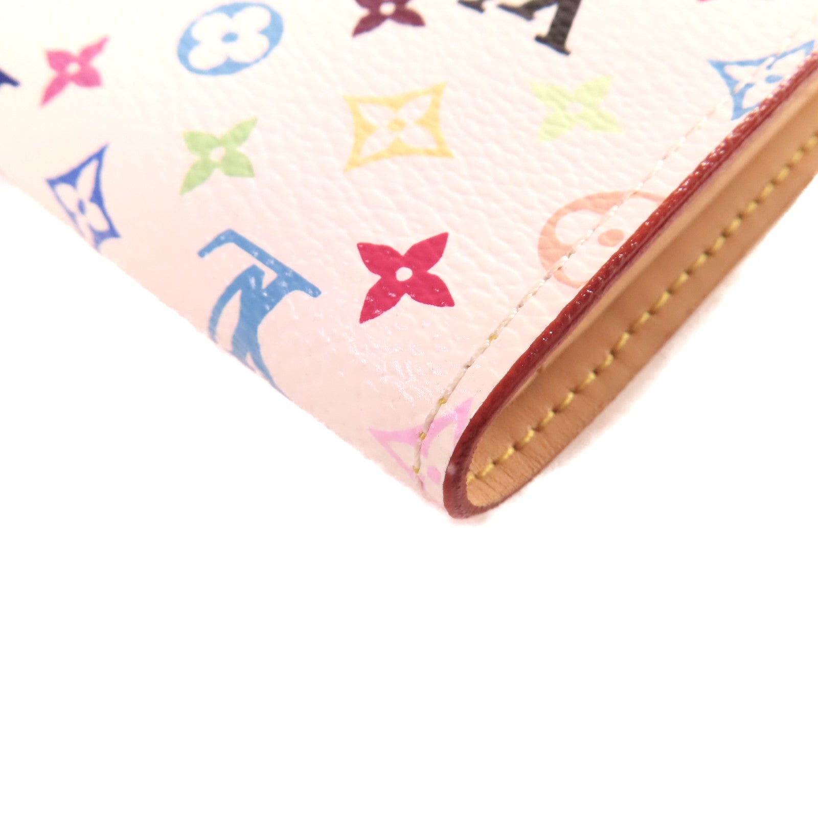 LOUIS VUITTON Monogram Multicolore Koala Short Wallet金扣短錢包白色/彩色