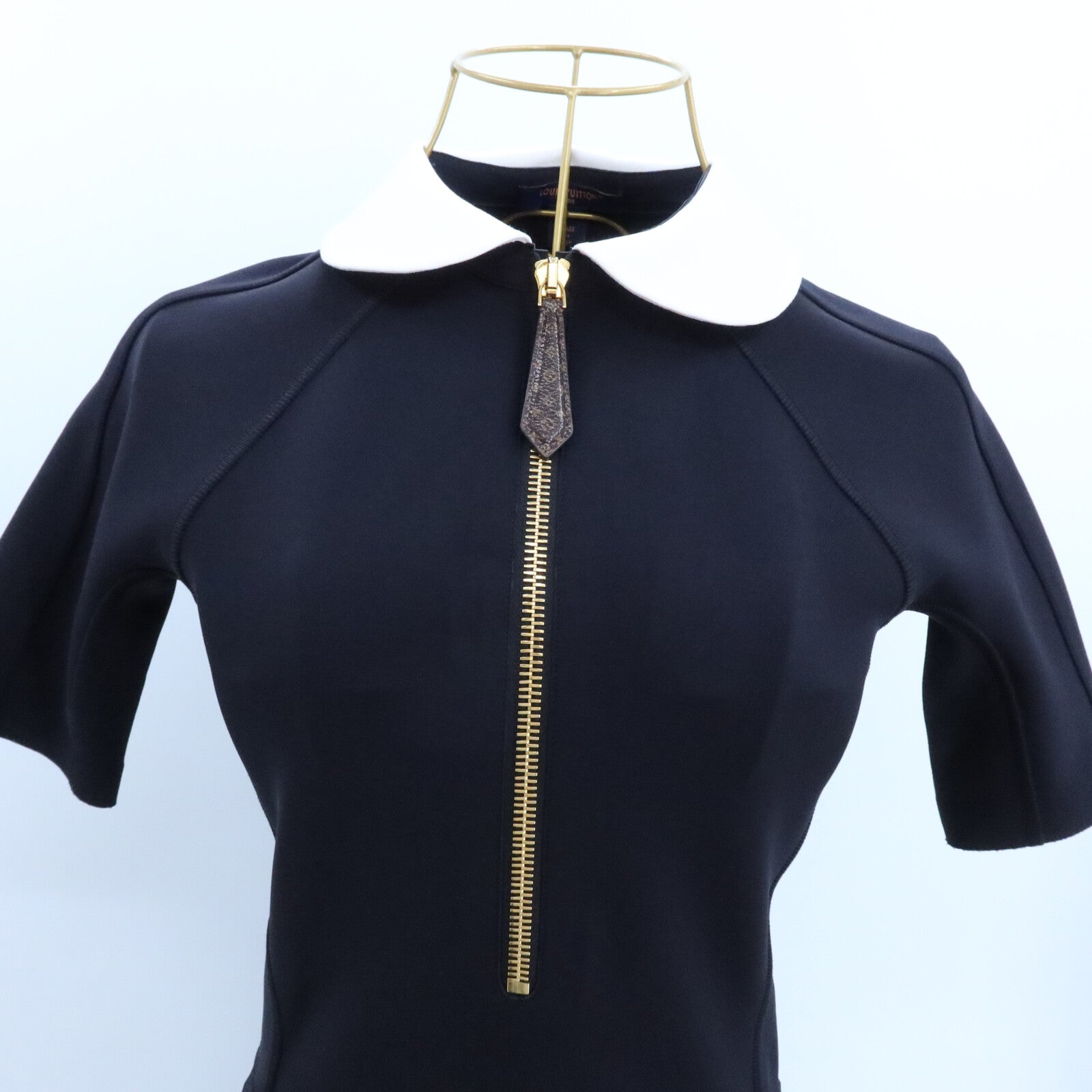 LOUIS VUITTON Polyamide/Elasthanne Technical Jersey Peter Pan Collar Dress連身裙