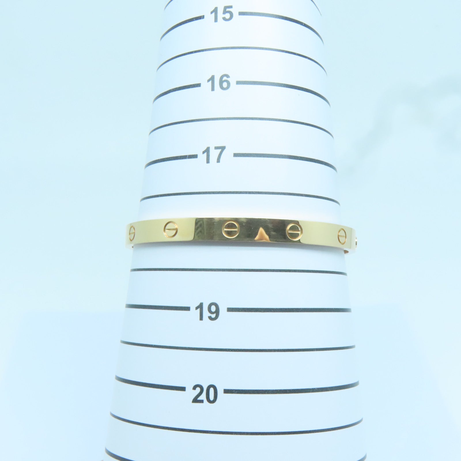 CARTIER 18K玫瑰金Love Bracelet手鐲Cartier#19