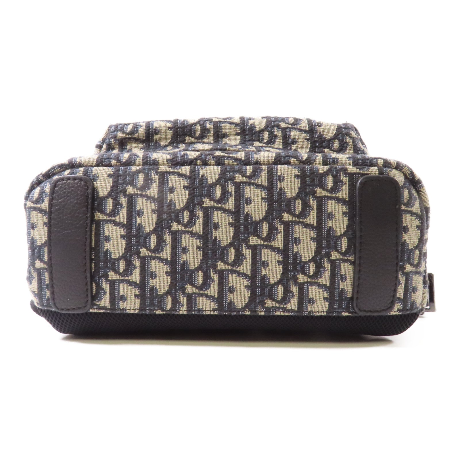 Dior 帆布Rider Backpack銀扣背包藍色