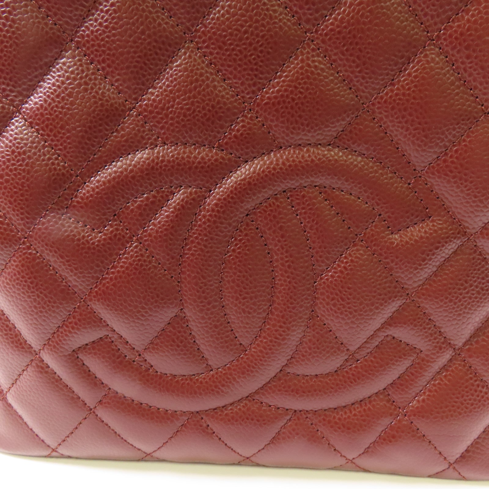 CHANEL 牛皮皮革PST Petite Shopping Tote Bag銀扣鏈帶肩背袋