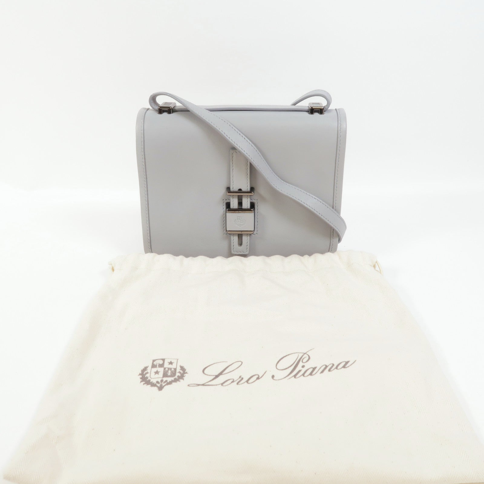 Loro Piana 羊皮皮革Lock In肩背袋
