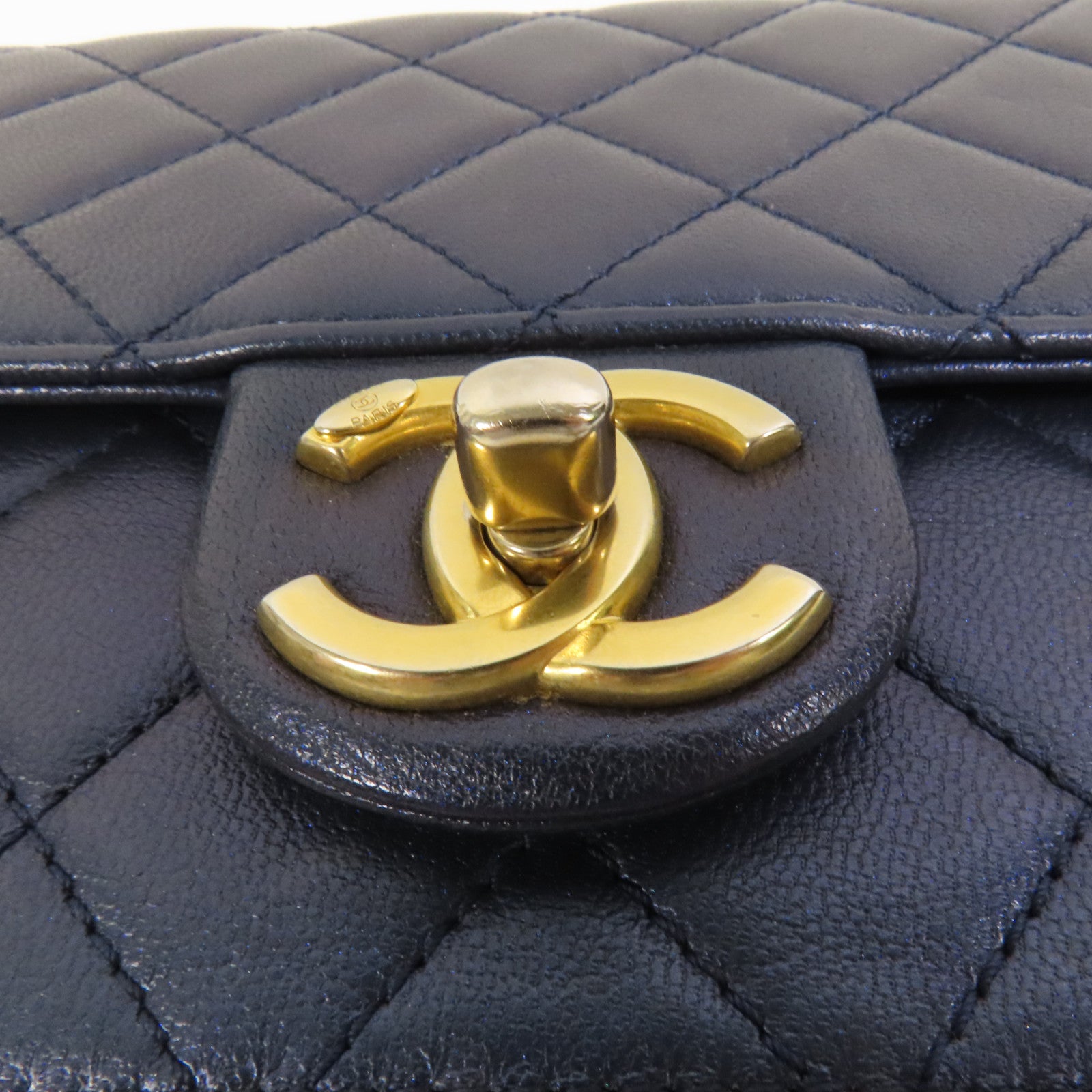 CHANEL 【激減優惠】牛皮皮革Chain Shoulder金扣鏈帶肩背袋