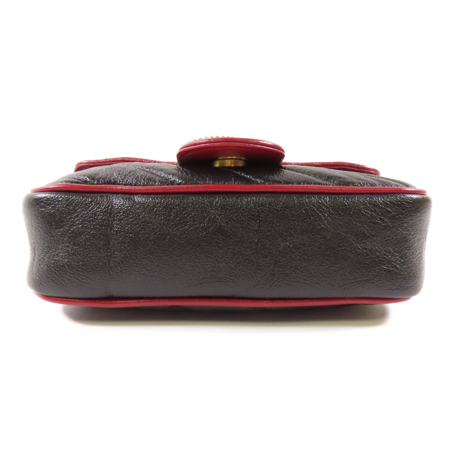 GUCCI 牛皮皮革Shoulder Bag金扣鏈帶肩背袋