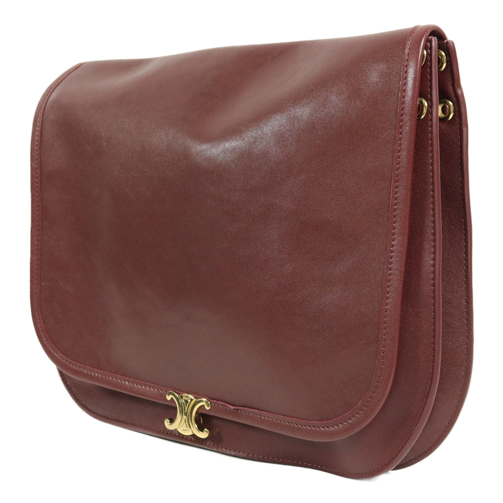 CELINE 羊皮皮革Soft Triomphe Besace肩背袋