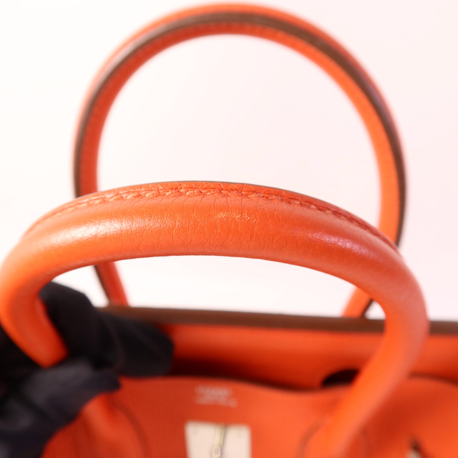 HERMES Togo皮革Birkin 30銀扣手挽袋Capucine