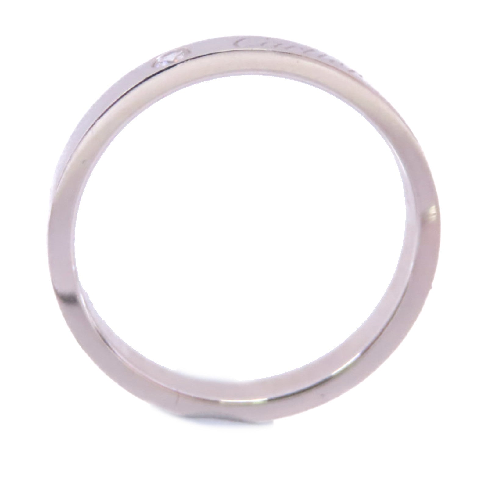CARTIER PT900鉑金/鑽石Diamond Wedding Ring戒指#58/US#8.5