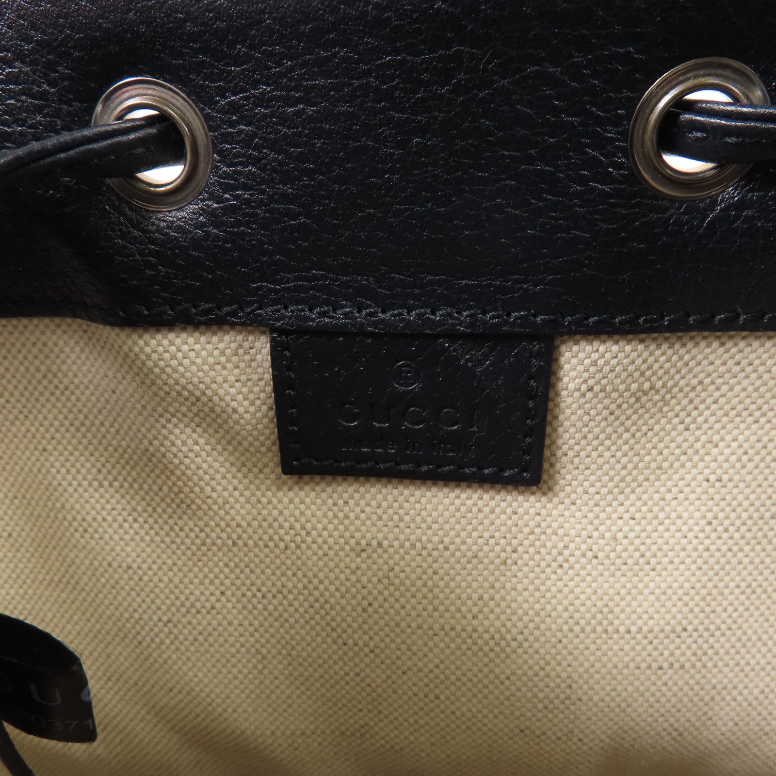 GUCCI 塗層帆布Ophidia銀扣肩背袋