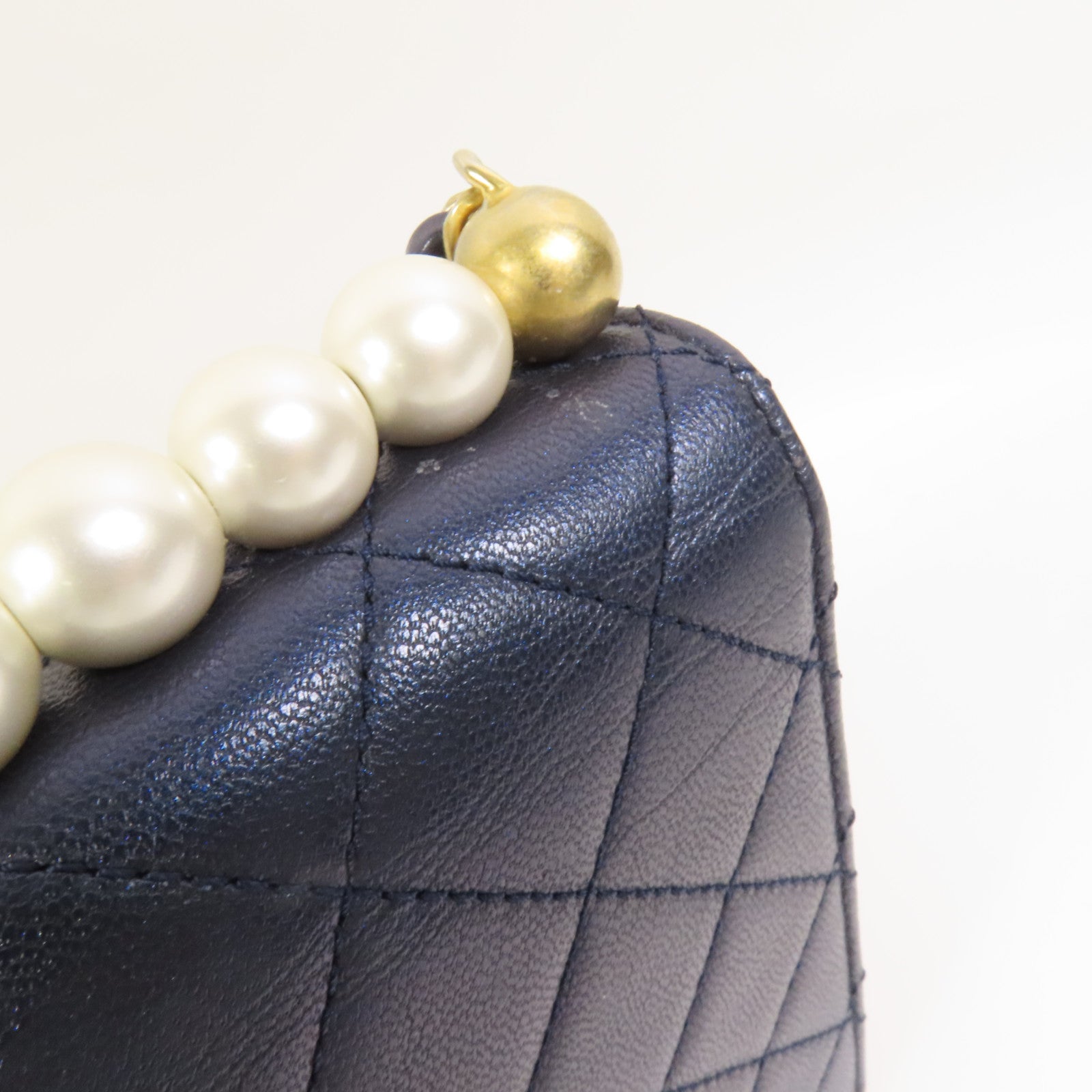 CHANEL 【激減優惠】牛皮皮革Chain Shoulder金扣鏈帶肩背袋