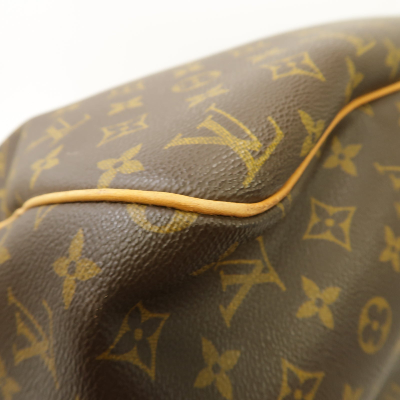 LOUIS VUITTON Monogram Evasion金扣手挽袋棕色
