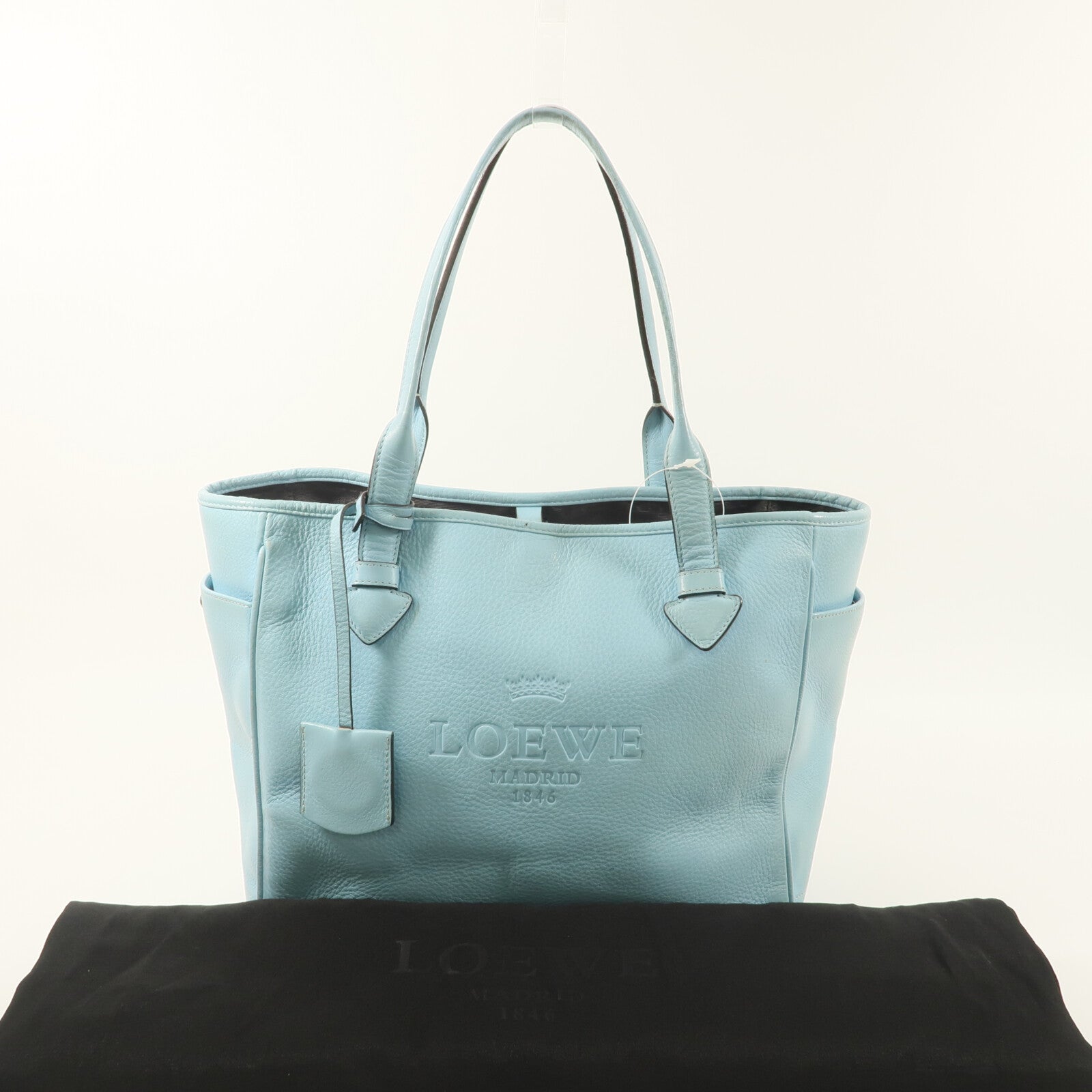 LOEWE 牛皮皮革Heritage Tote手挽袋