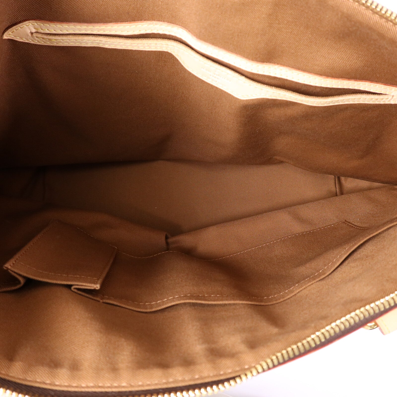 LOUIS VUITTON Monogram Palermo GM金扣手挽肩背兩用袋棕色