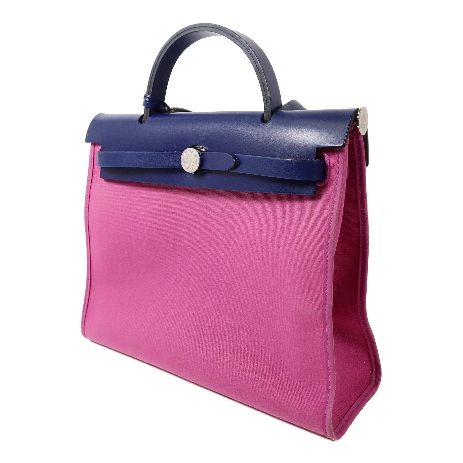 HERMES 帆布Herbag PM手挽肩背兩用袋Magnolia