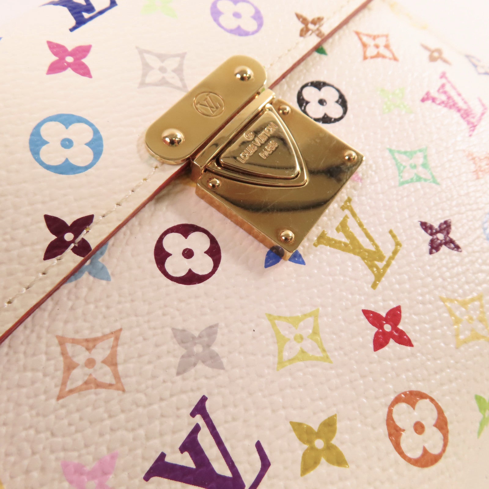 LOUIS VUITTON Monogram Multicolore Koala Short Wallet金扣短錢包白色/彩色