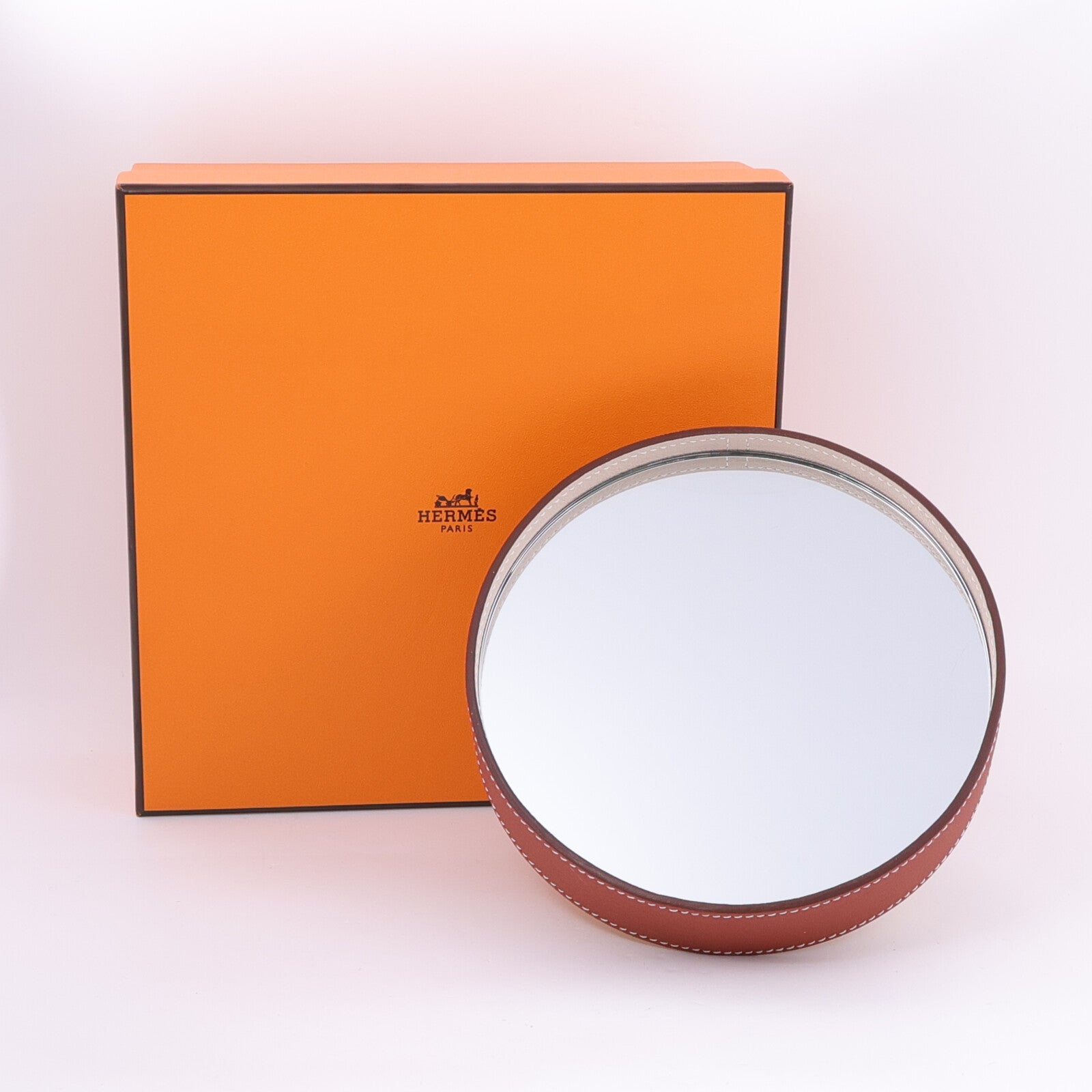 HERMES 牛皮皮革Circe Mirror鏡