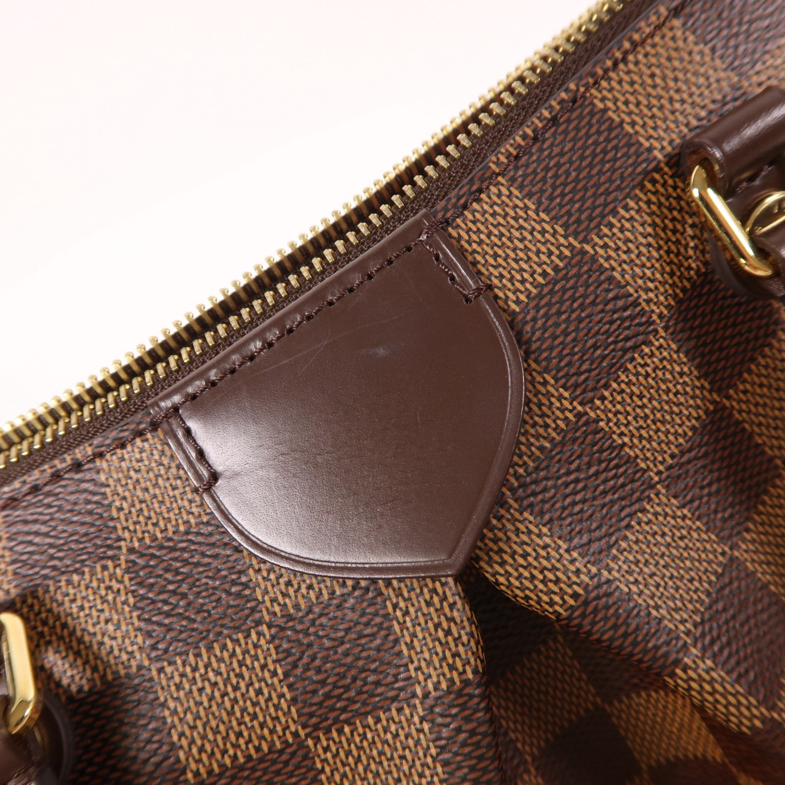 LOUIS VUITTON Damier Siena MM金扣手挽肩背兩用袋