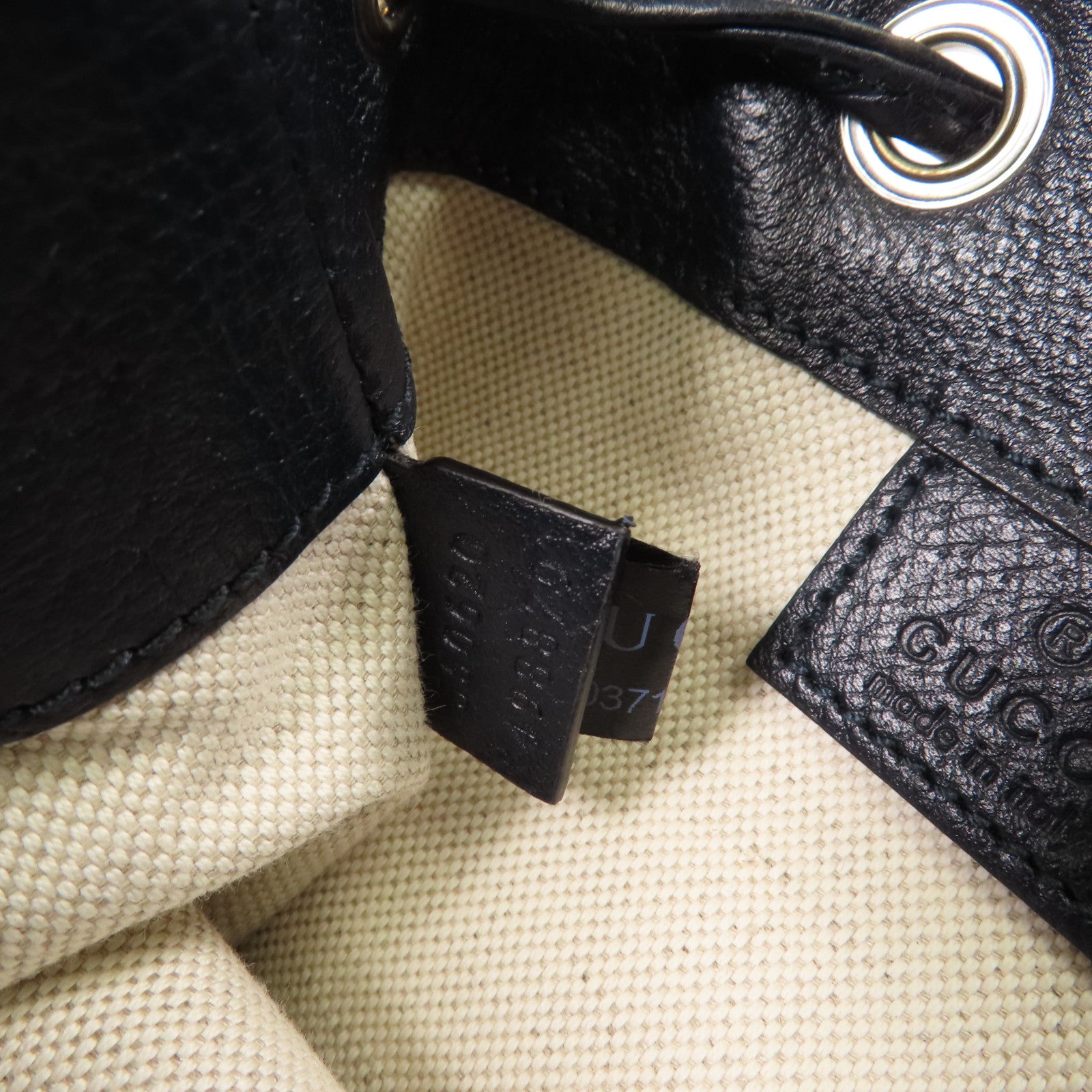 GUCCI 塗層帆布Ophidia銀扣肩背袋