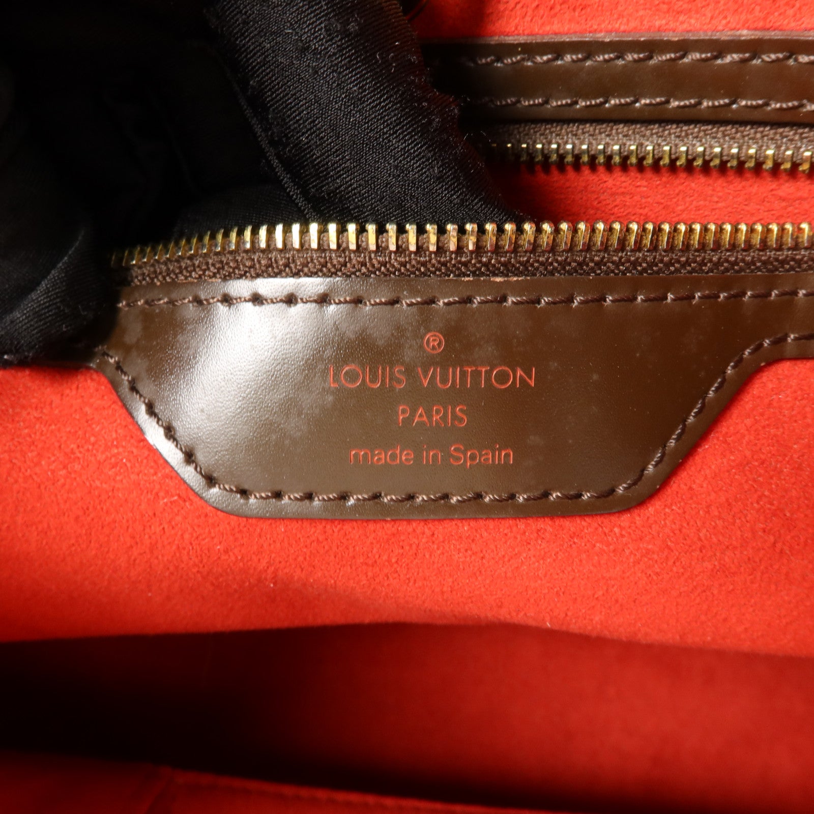 LOUIS VUITTON Damier Hampstead MM金扣手挽袋