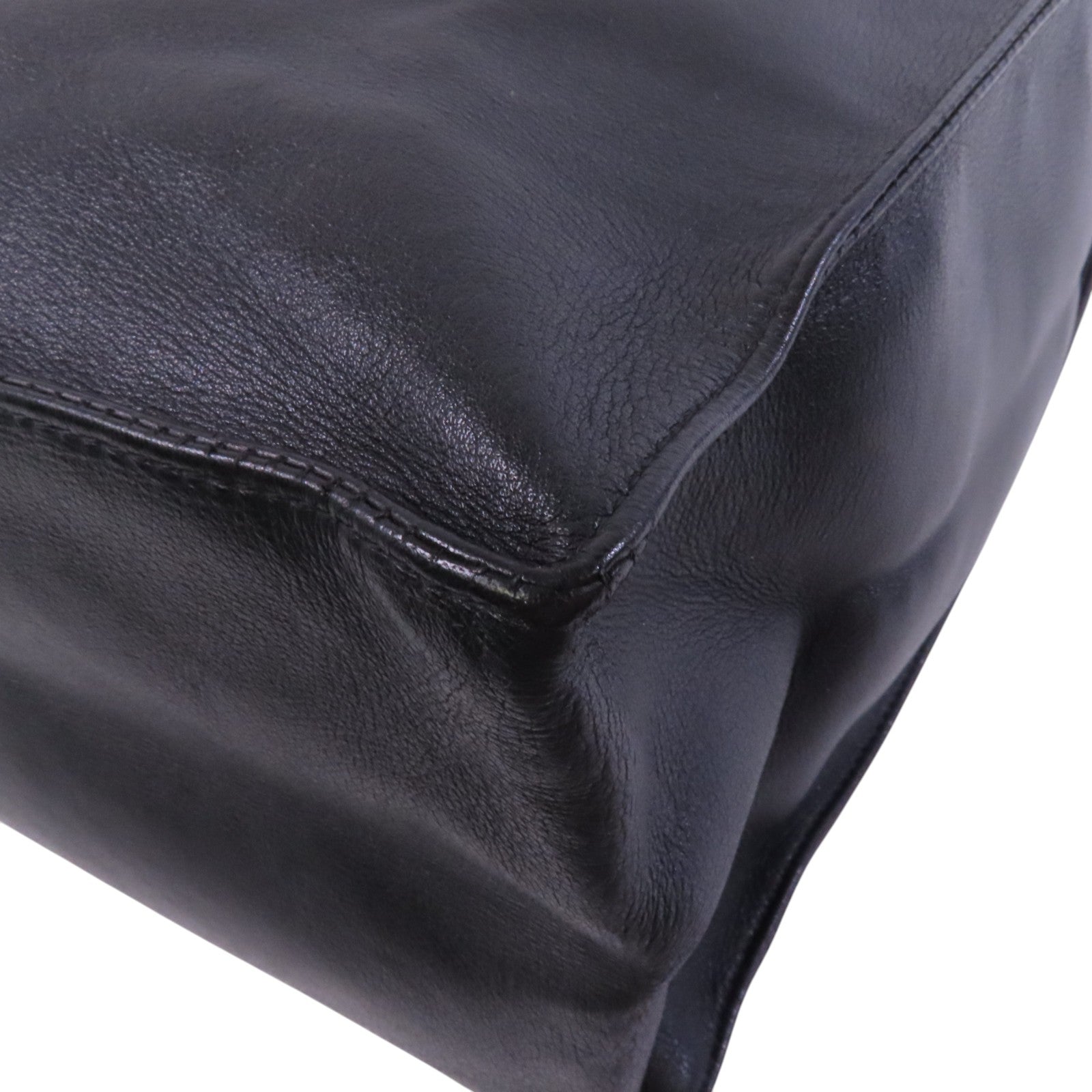 CHANEL 羊皮皮革Shoulder Tote金扣鏈帶肩背袋