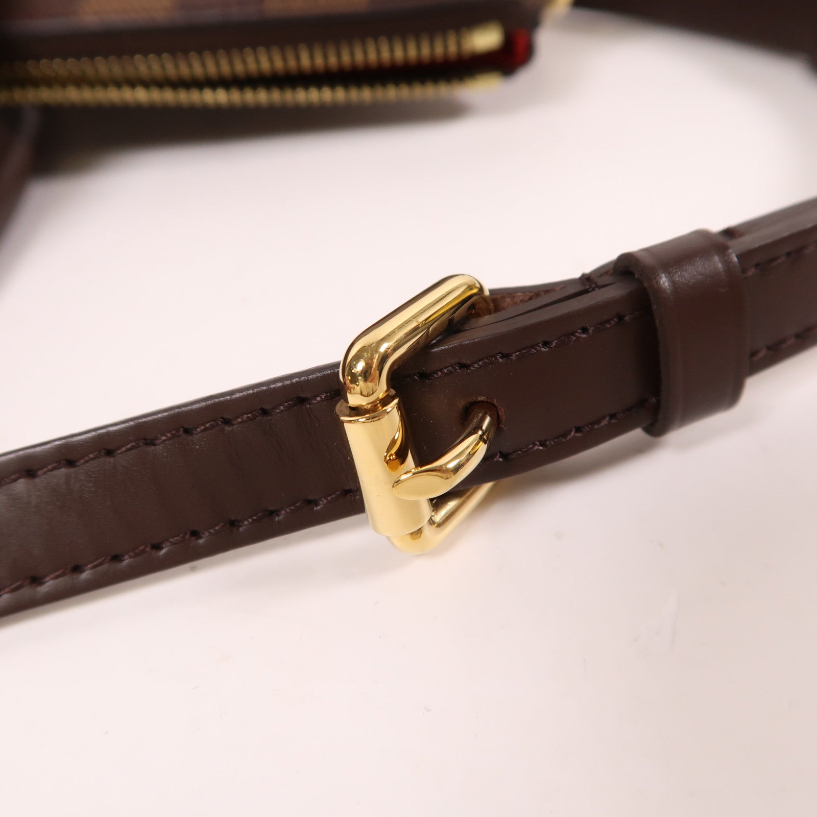 LOUIS VUITTON Damier Siena MM金扣手挽肩背兩用袋