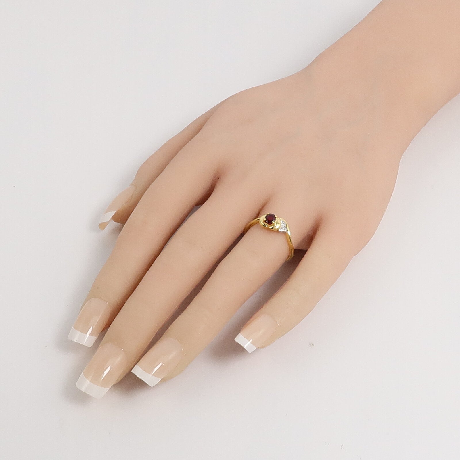 JEWELRY 18K黃金Ruby Diamond Ring紅寶石鑽石戒指