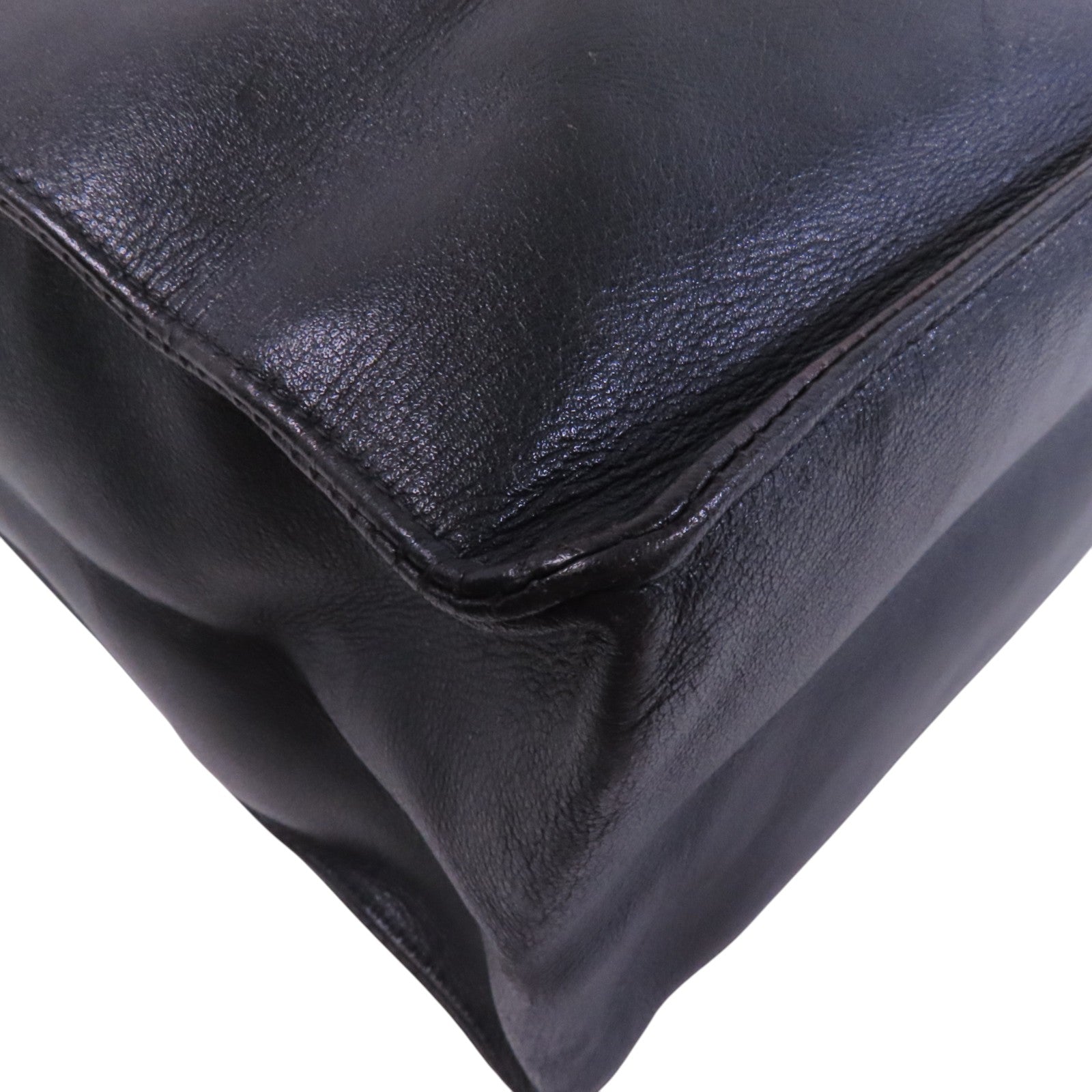 CHANEL 羊皮皮革Shoulder Tote金扣鏈帶肩背袋