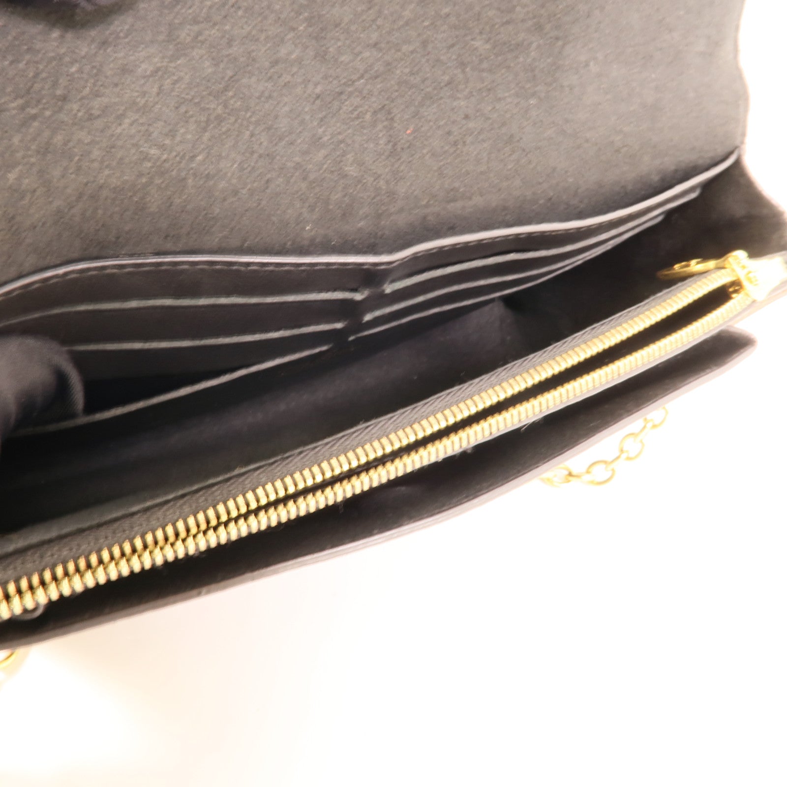 LOUIS VUITTON Damier Vavin PM金扣鏈帶肩背袋