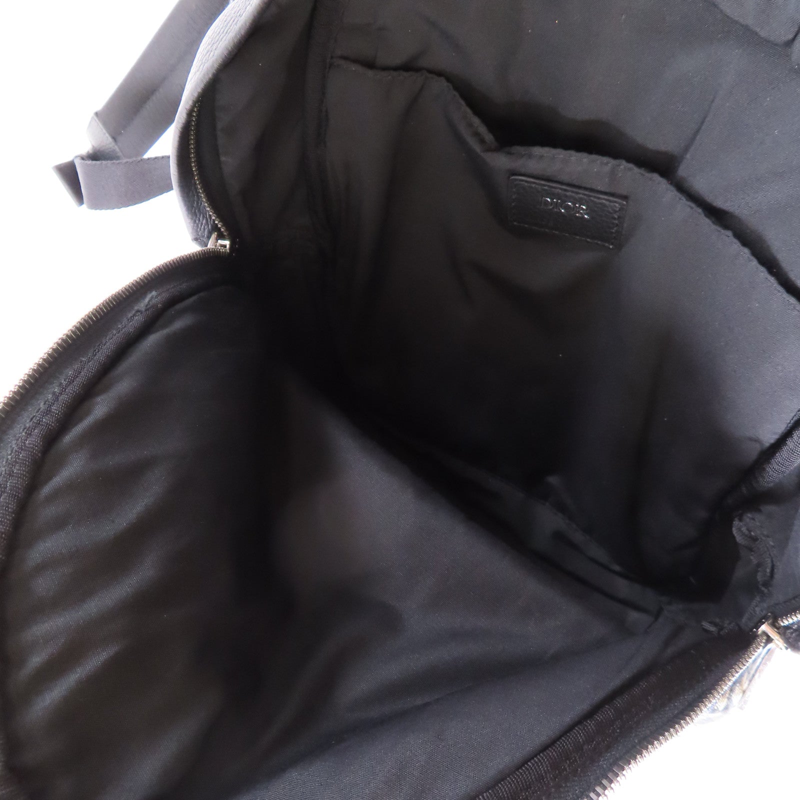 Dior 帆布Rider Backpack銀扣背包藍色