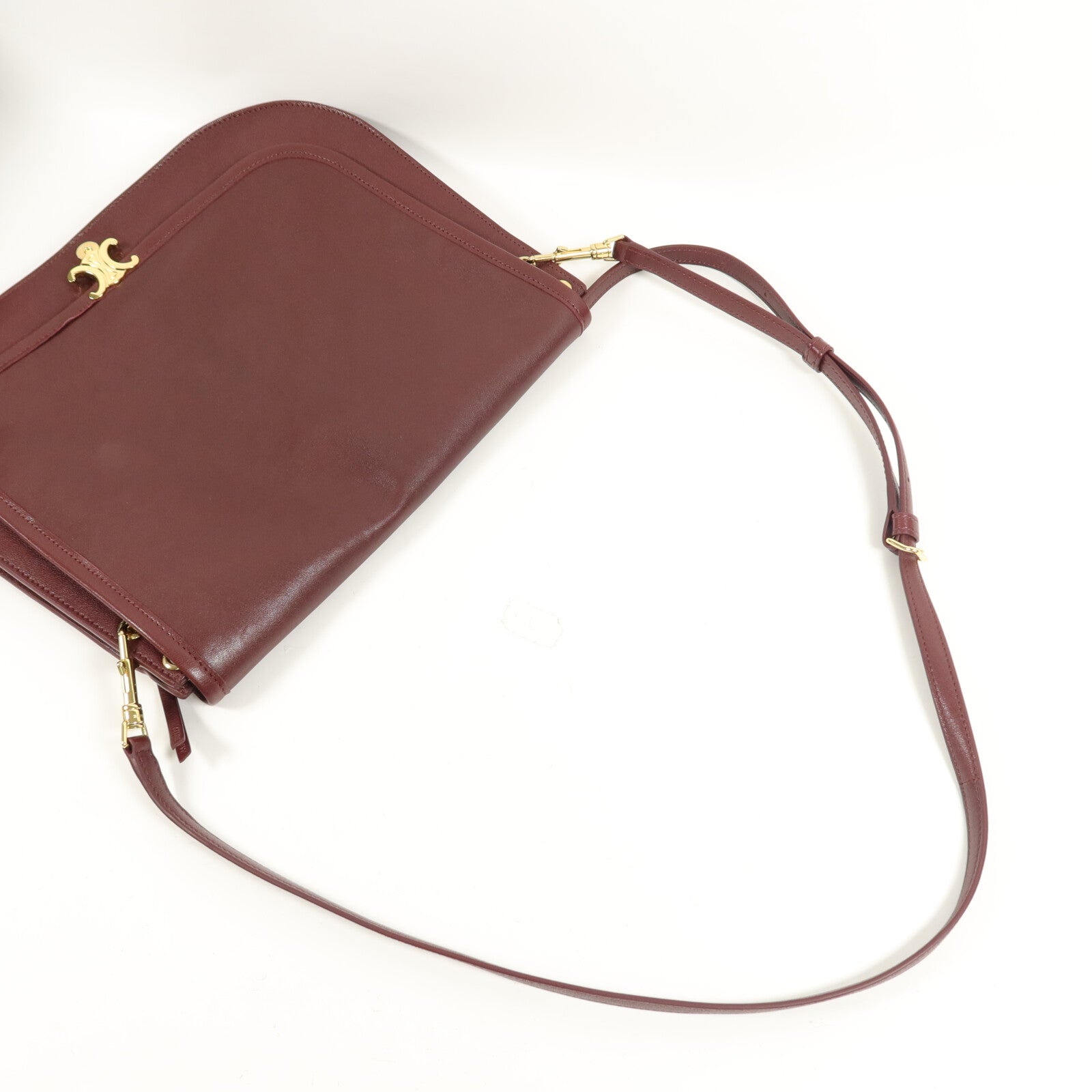 CELINE 羊皮皮革Soft Triomphe Besace肩背袋