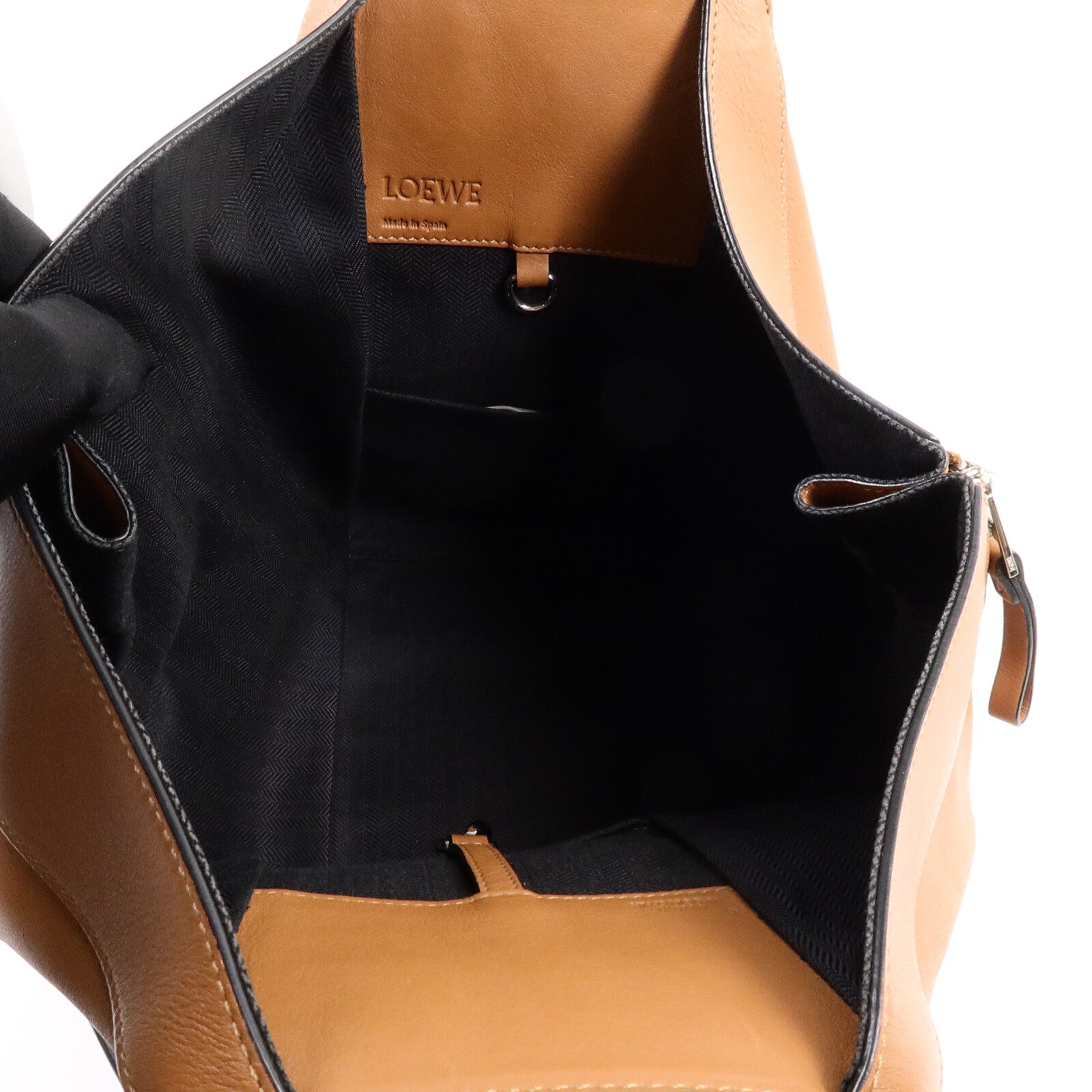 LOEWE 牛皮皮革Hammock Small手挽肩背兩用袋