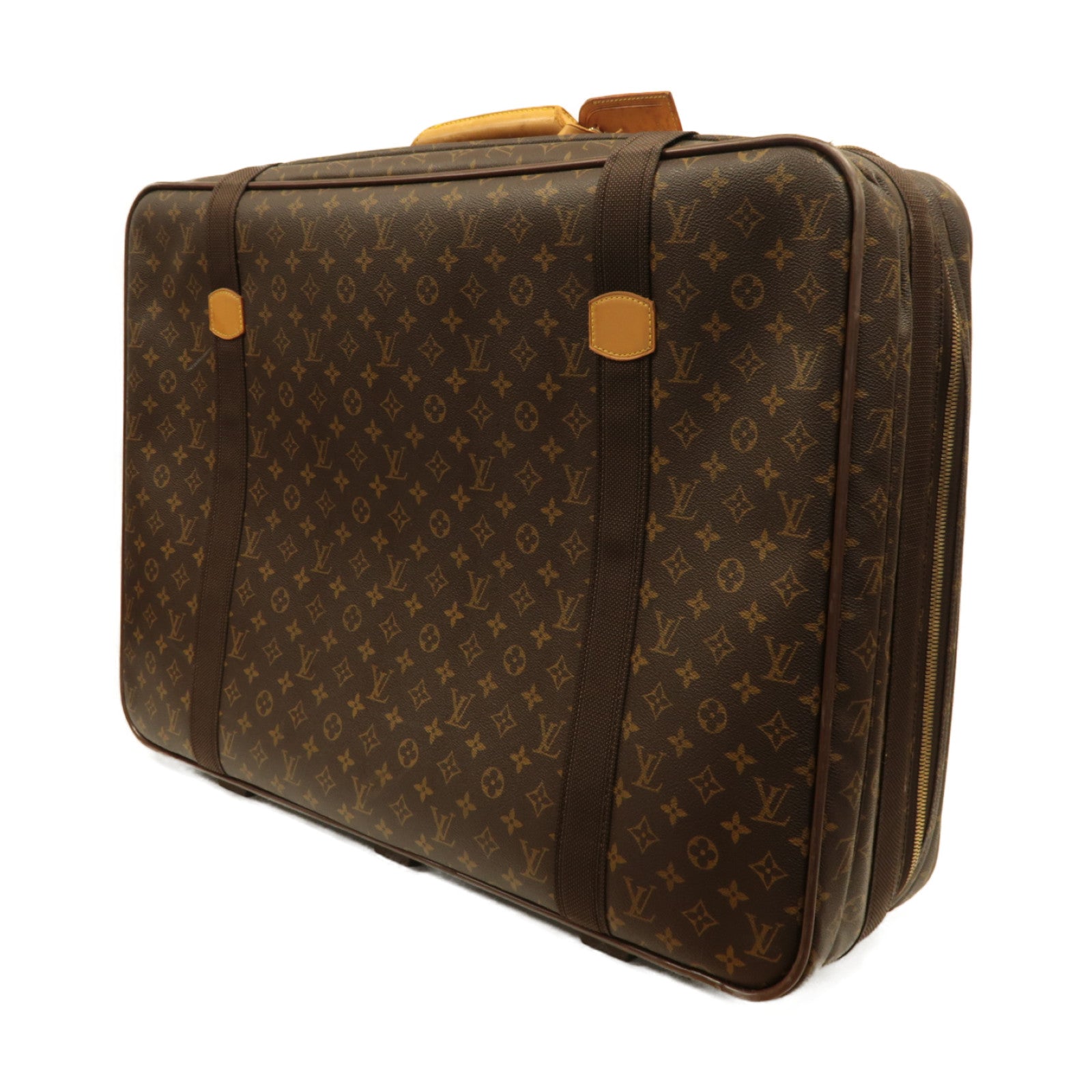LOUIS VUITTON 【激減優惠】Monogram Satellite 70金扣行李箱啡色