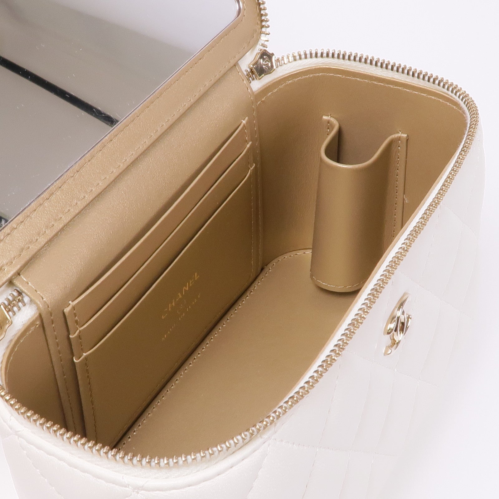 CHANEL 【激減優惠】羊皮皮革Vanity Case金扣肩背袋