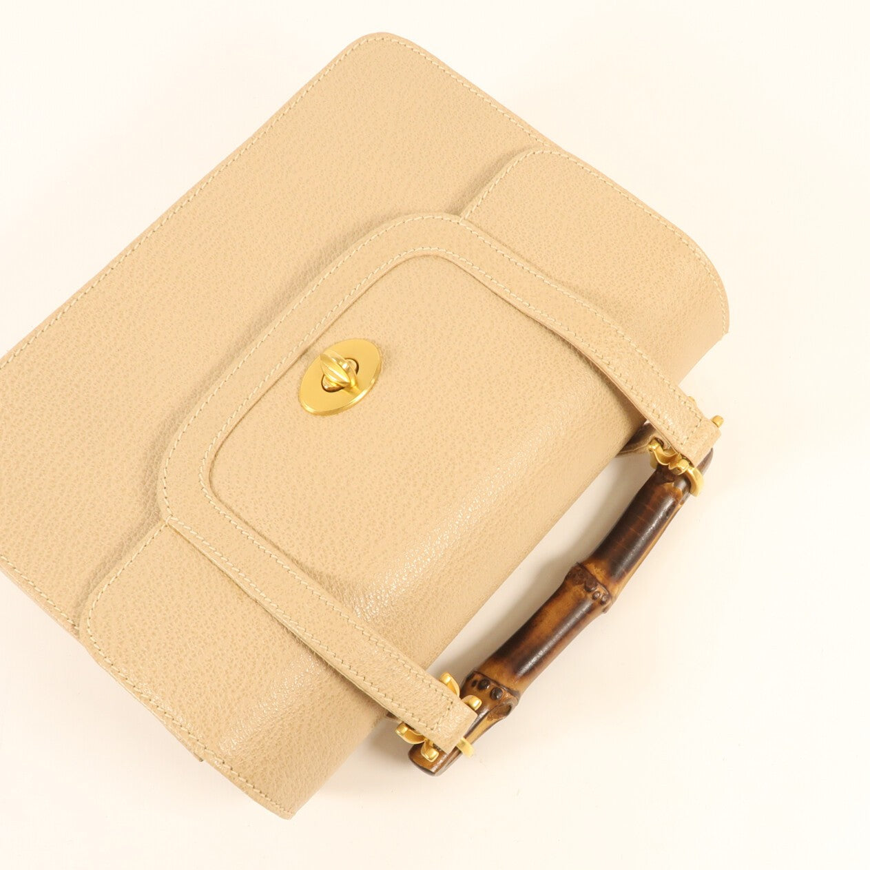 GUCCI 牛皮皮革Hand Bag金扣手挽袋