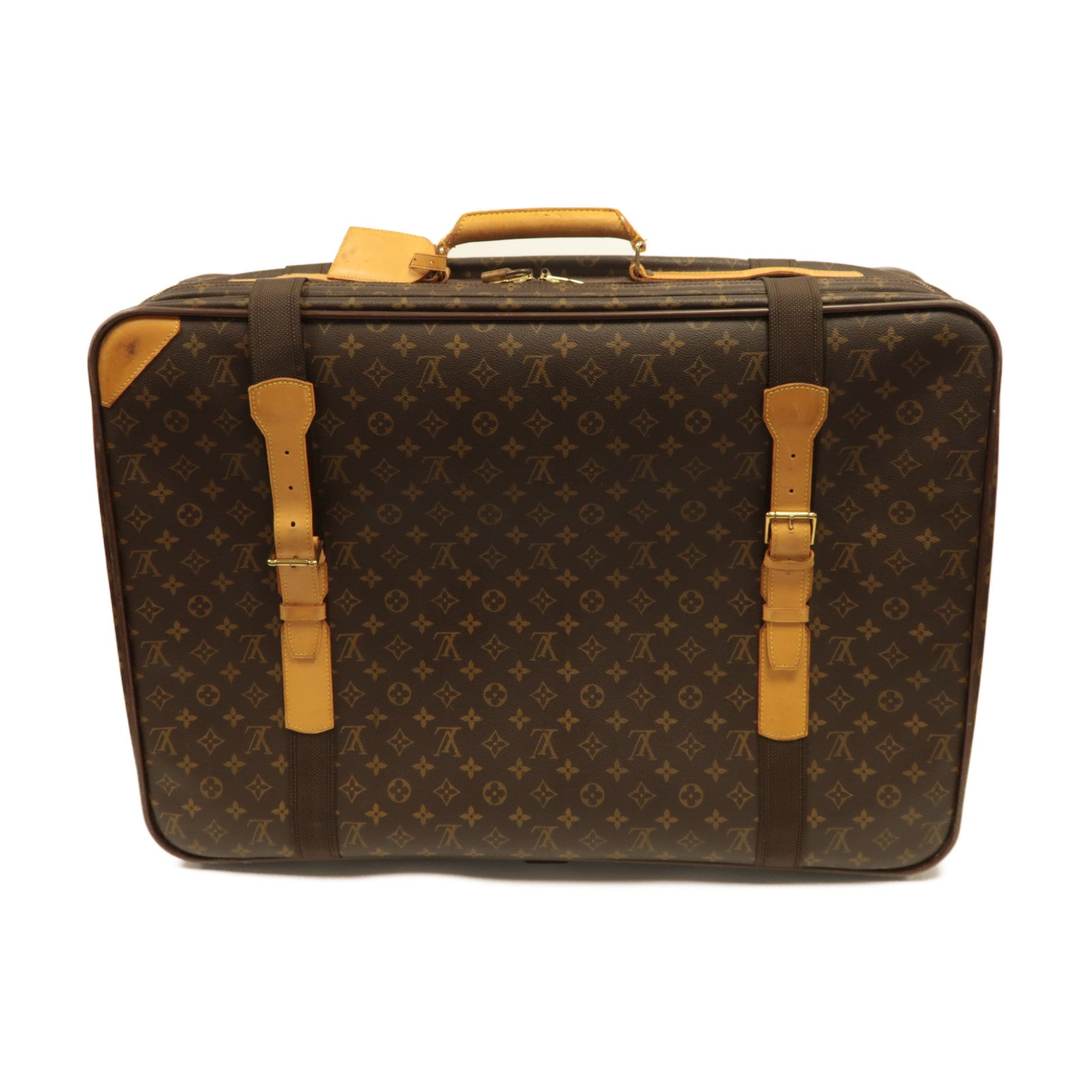 LOUIS VUITTON 【激減優惠】Monogram Satellite 70金扣行李箱啡色