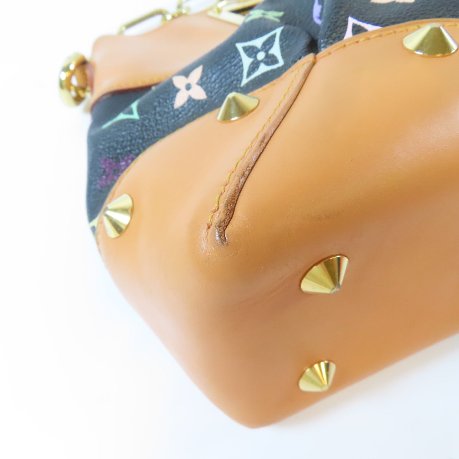 LOUIS VUITTON Monogram Multicolore Judy MM金扣手挽肩背兩用袋黑色/啡色