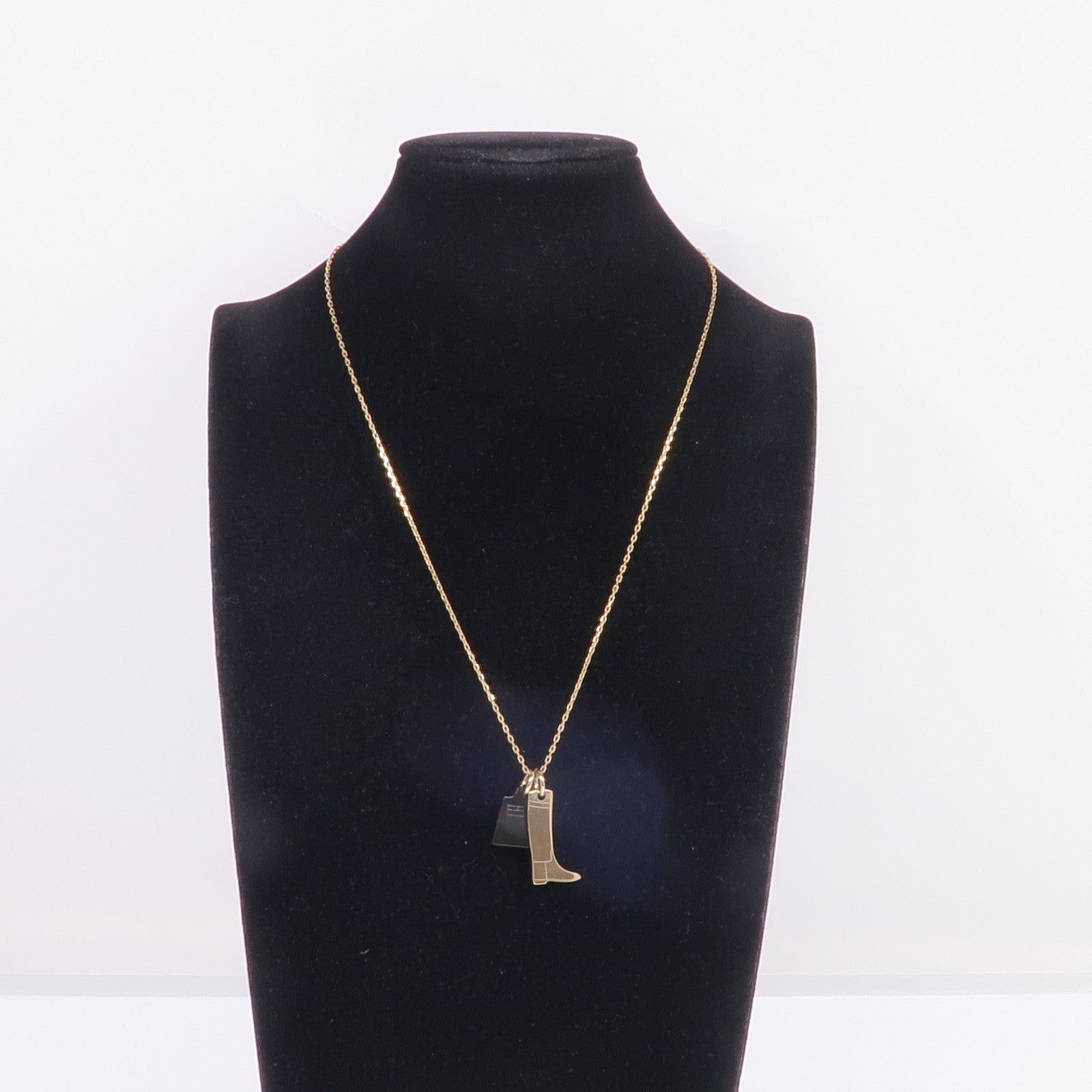 HERMES 金屬/水牛角Amulette Maroquinier Pendant項鍊