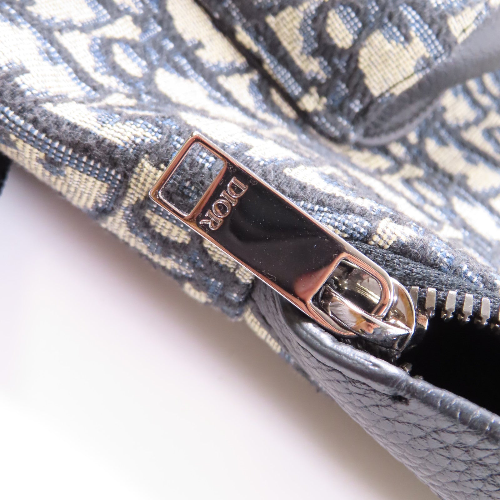 Dior 帆布Rider Backpack銀扣背包藍色