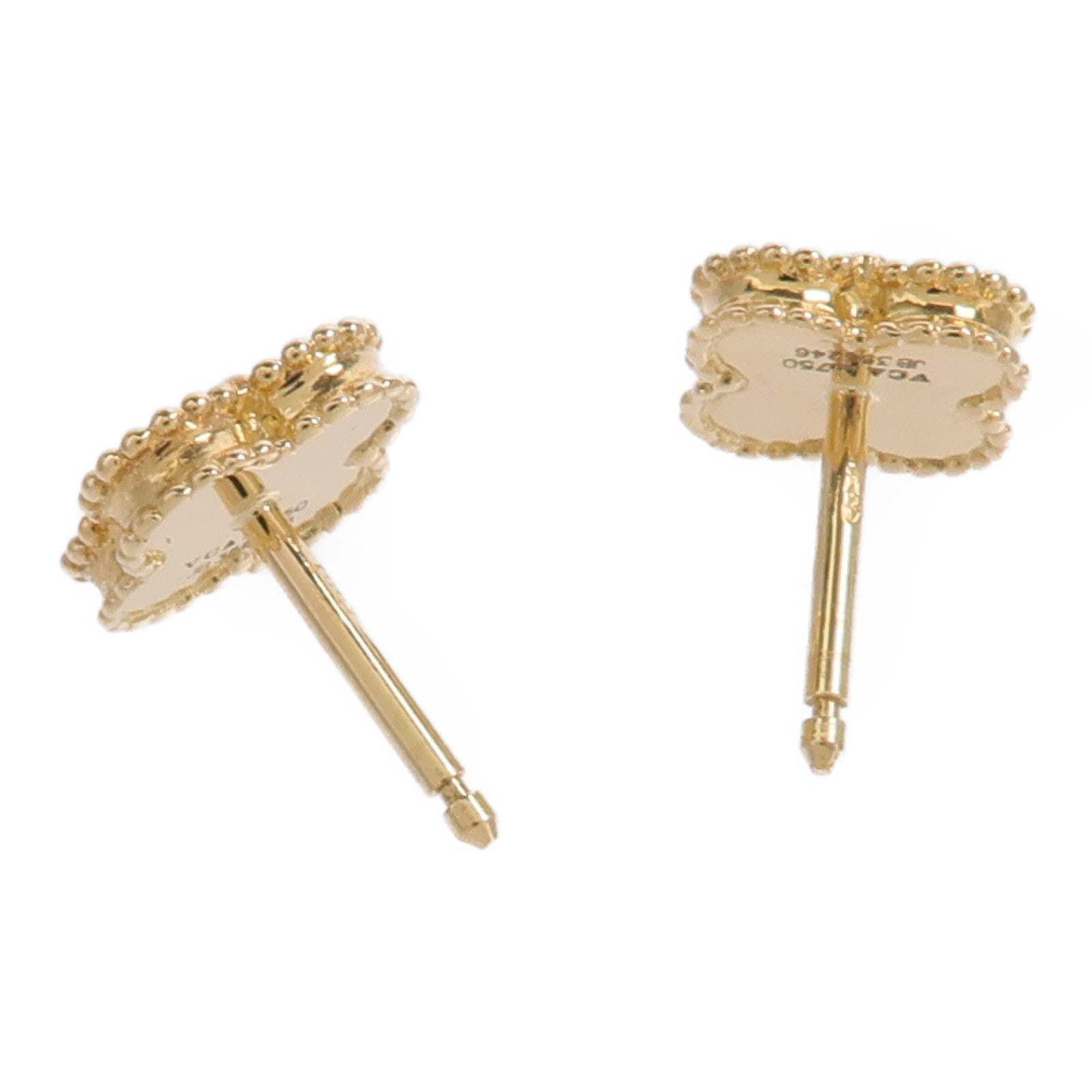 Van Cleef & Arpels 18K黃金Sweet Alhambra Earrings珍珠母貝耳環