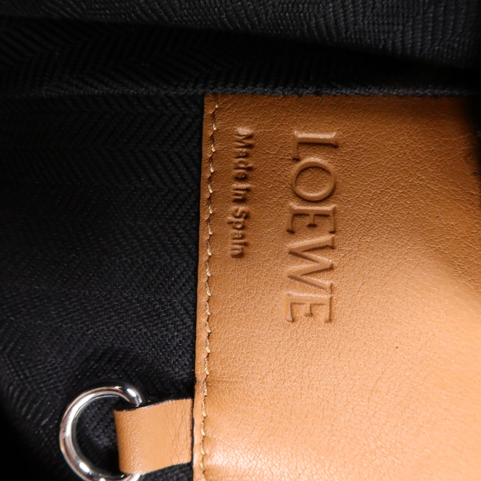 LOEWE 牛皮皮革Hammock Small手挽肩背兩用袋