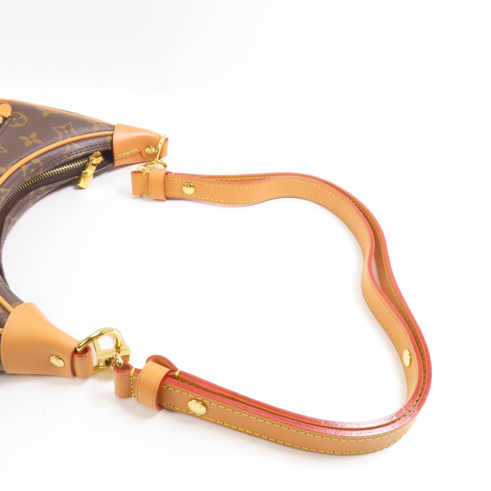 LOUIS VUITTON LV GHW Loop 2 Way Shoulder Bag M81098 Monogram Brown