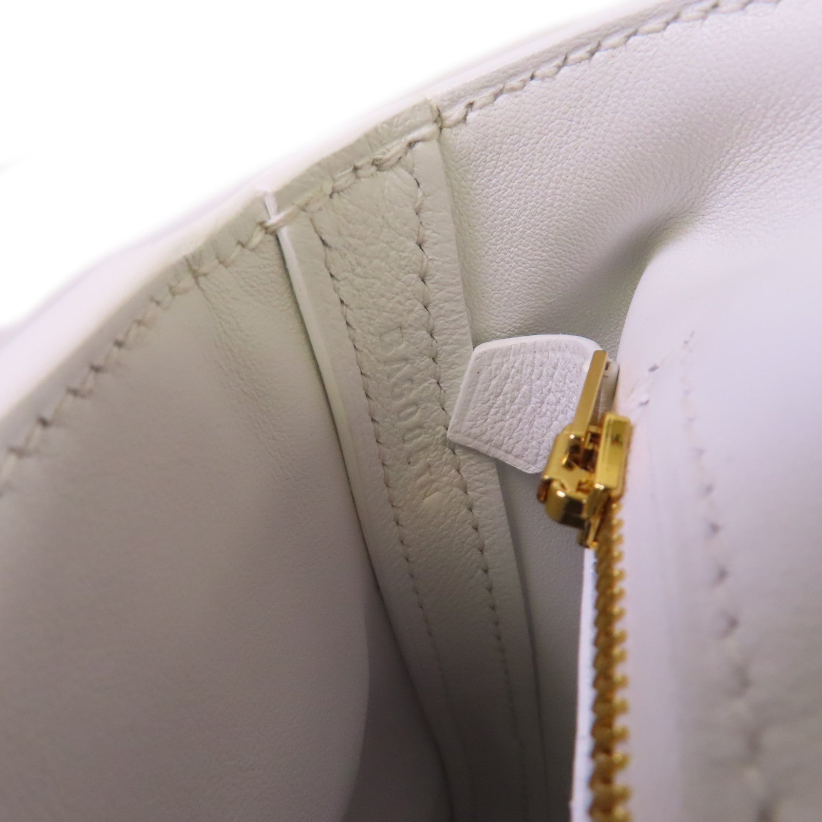 HERMES Evercolor皮革Mini 24/24 2Way Shoulder Bag金扣手挽肩背兩用袋白色
