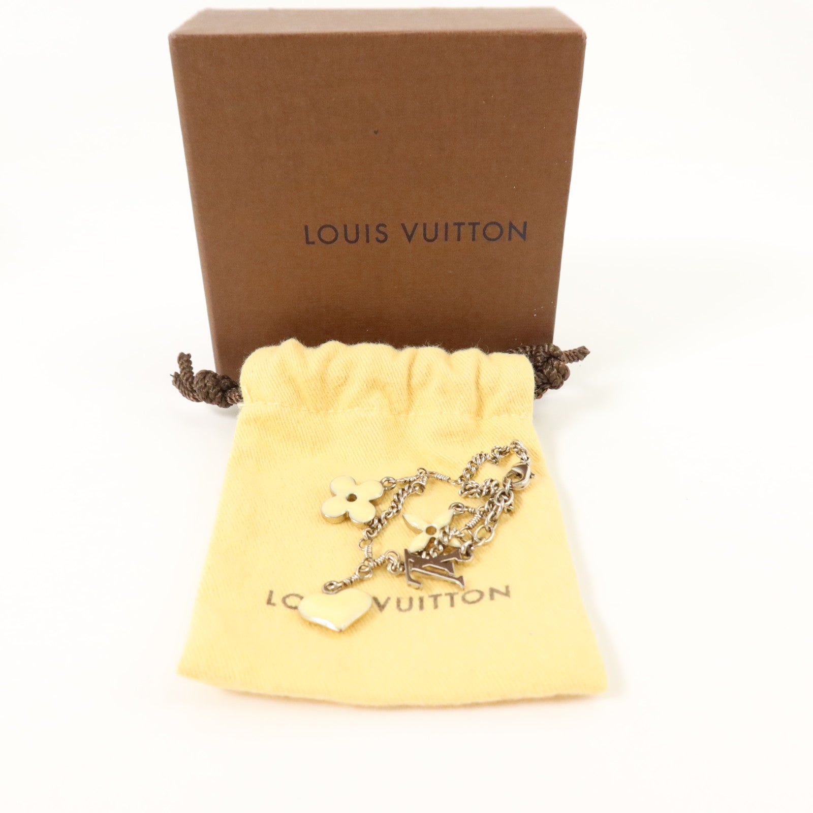 LOUIS VUITTON 金屬/PVC Bracelet Sweet Monogram銀扣手鏈