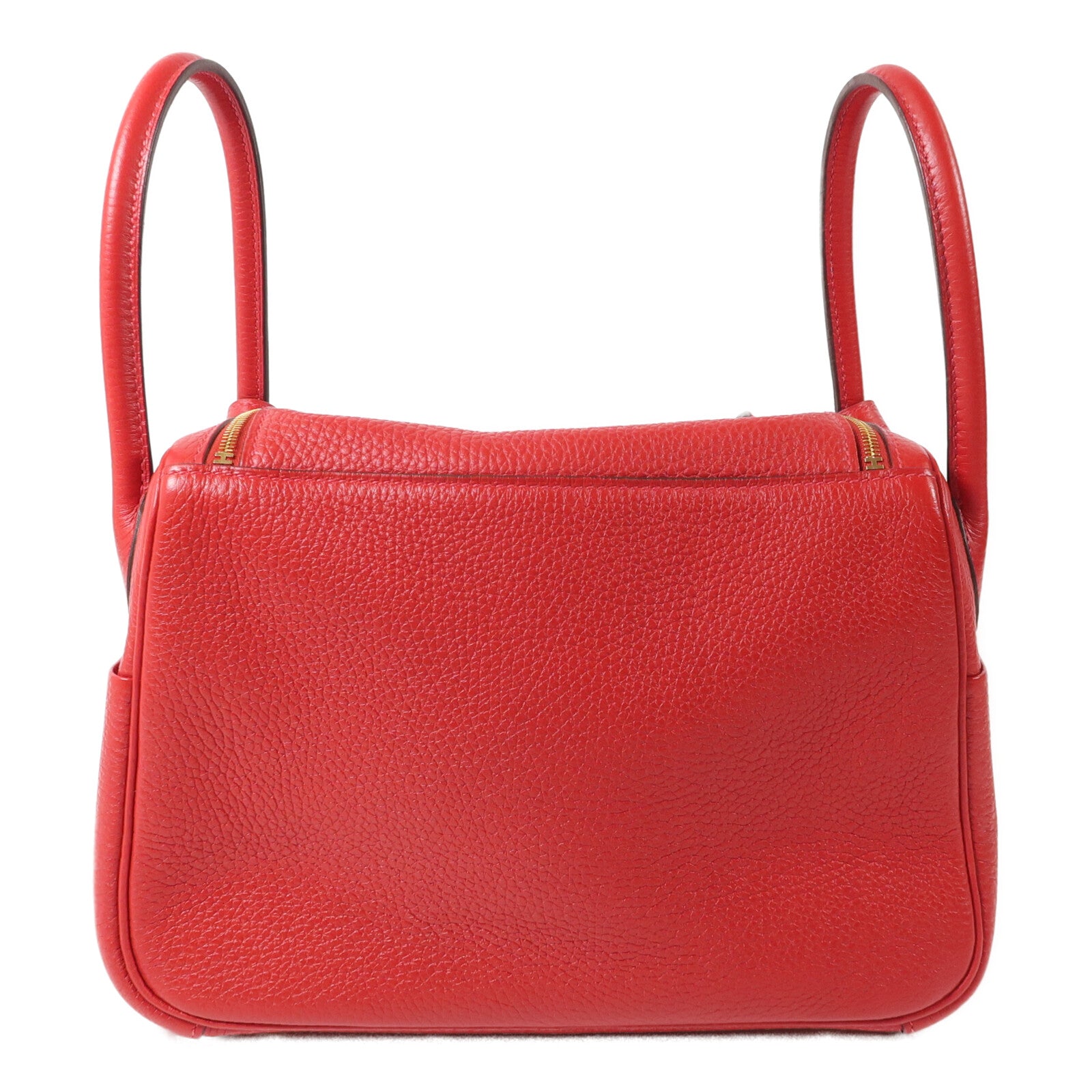 HERMES Togo皮革Lindy 26肩背袋Rouge Casaque