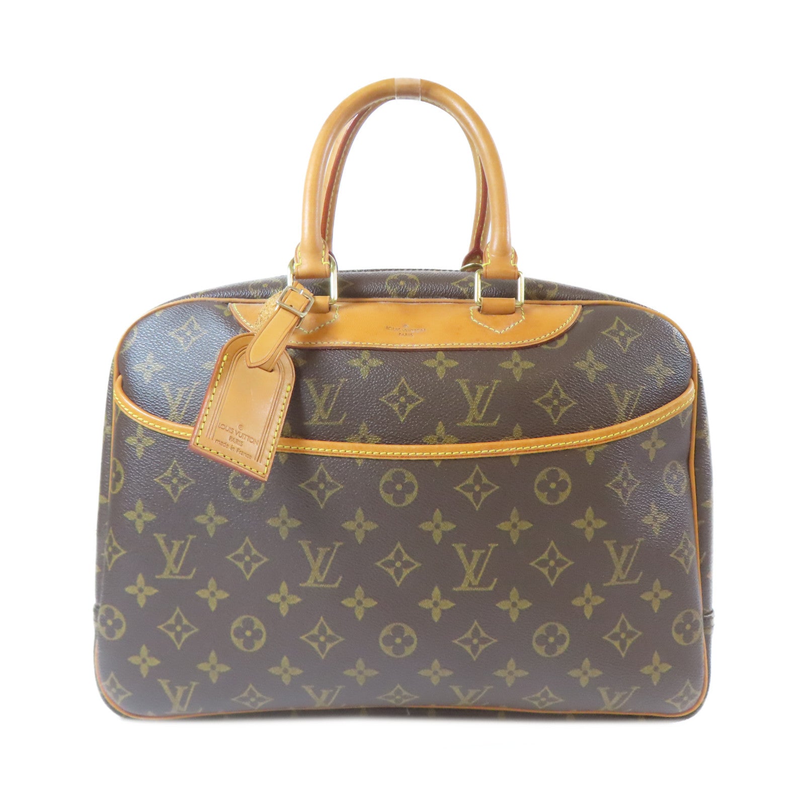 LOUIS VUITTON Monogram Trouville金扣手挽袋啡色
