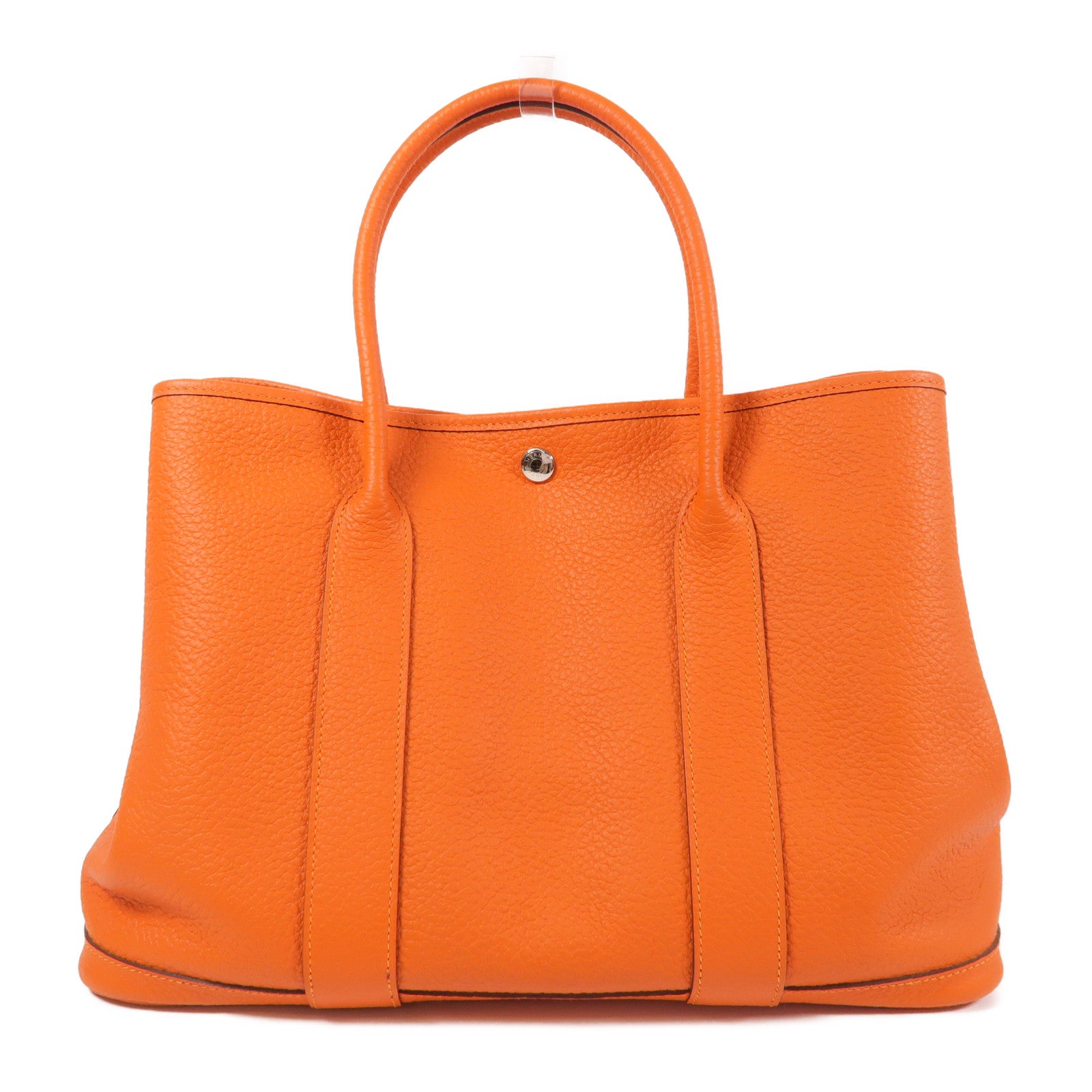 HERMES Negonda皮革Garden Party PM銀扣手挽袋