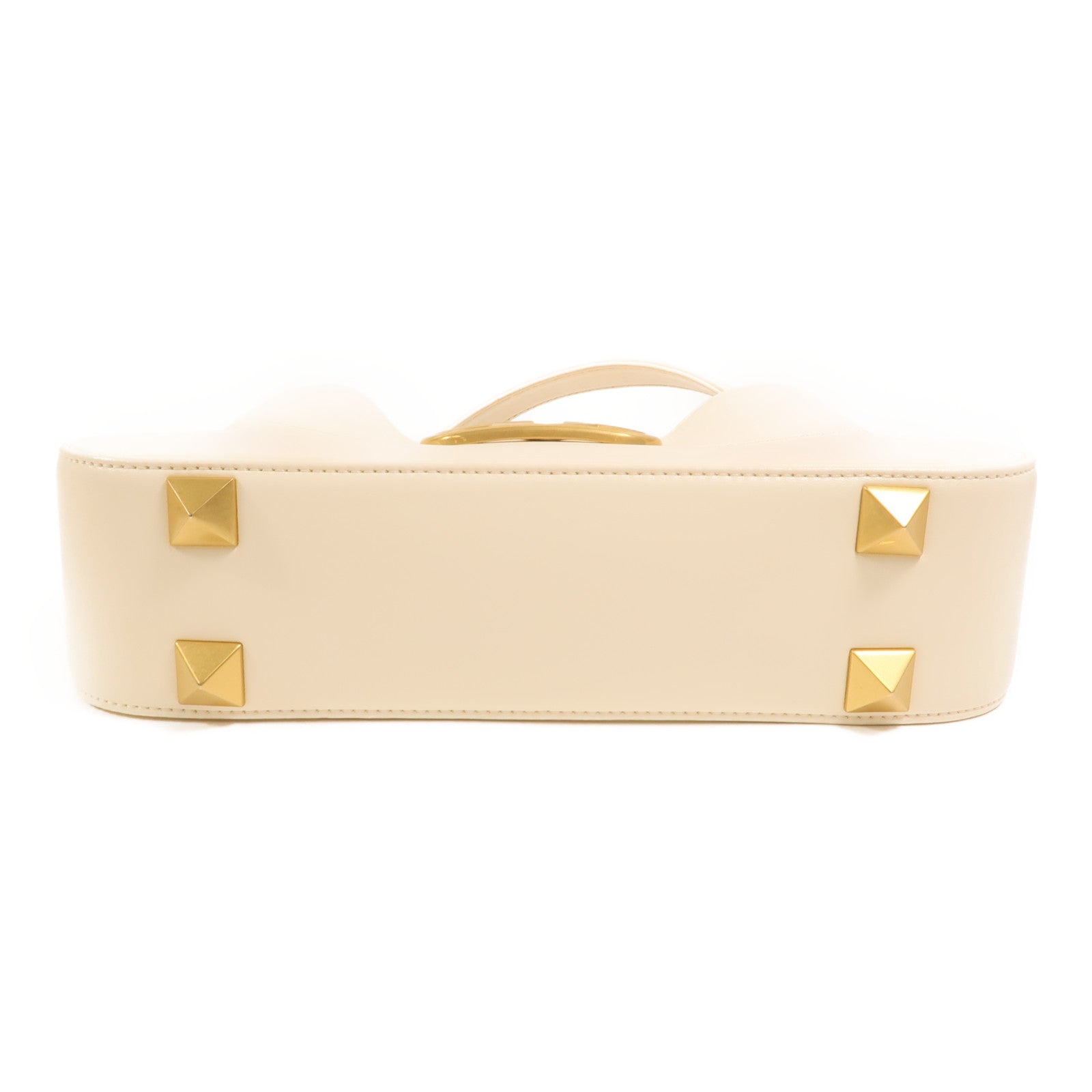 Valentino 牛皮皮革Stud Sign V Logo Bag金扣手挽肩背兩用袋