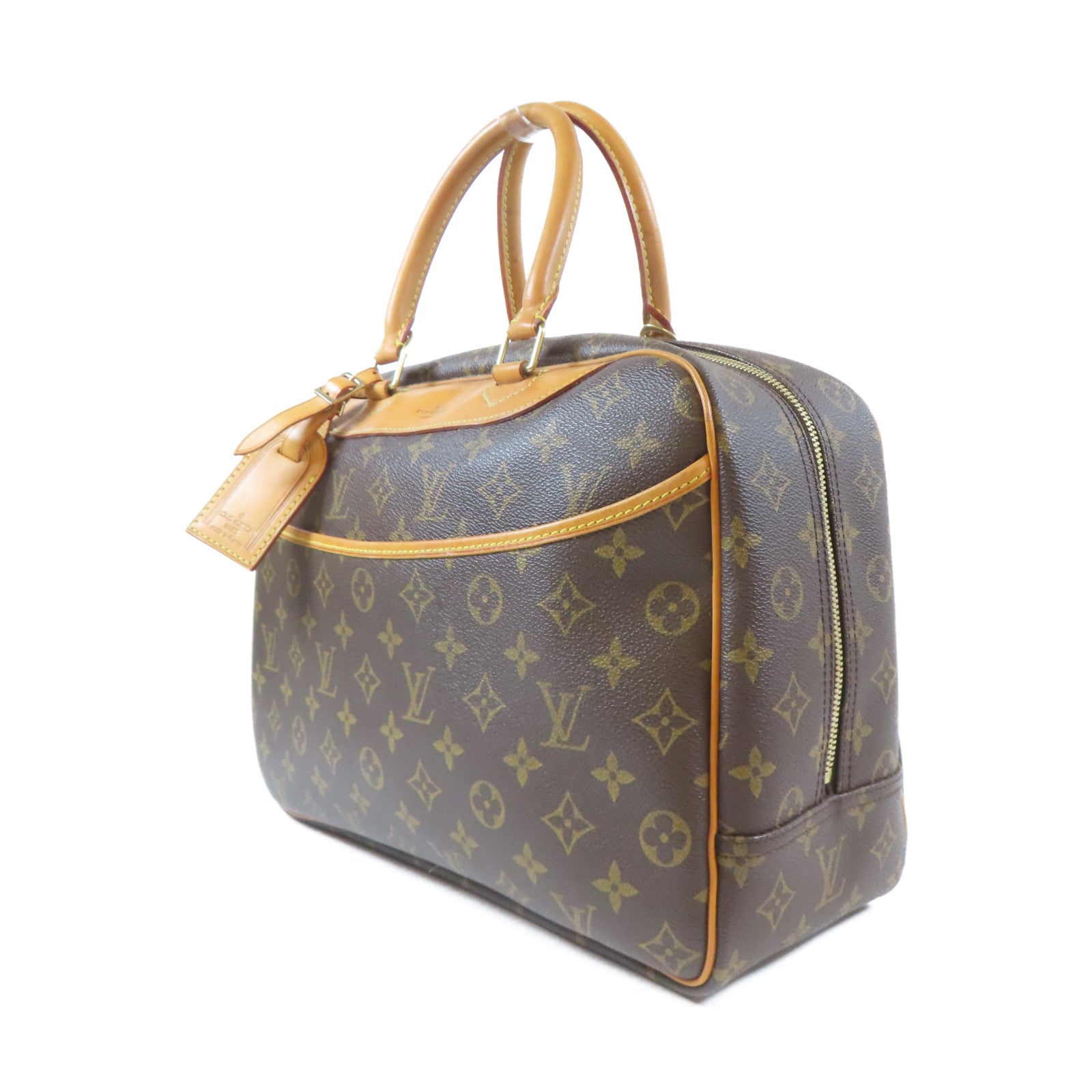 LOUIS VUITTON Monogram Trouville金扣手挽袋啡色